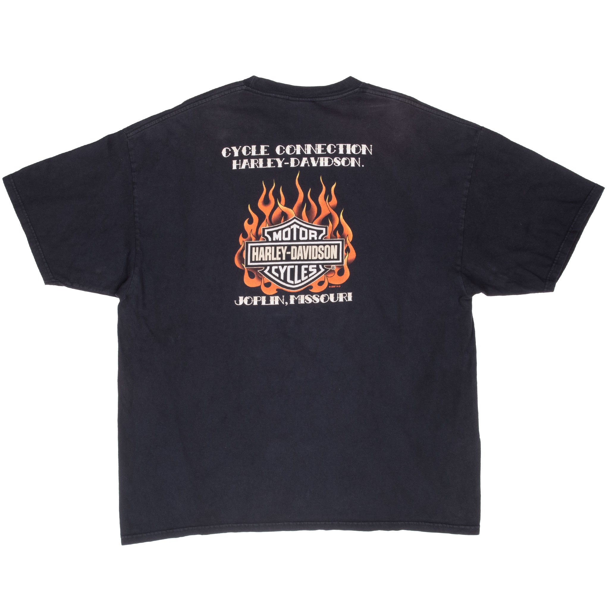 Vintage Harley Davidson Joplin Missouri 2007 Tee Shirt Size 2XL