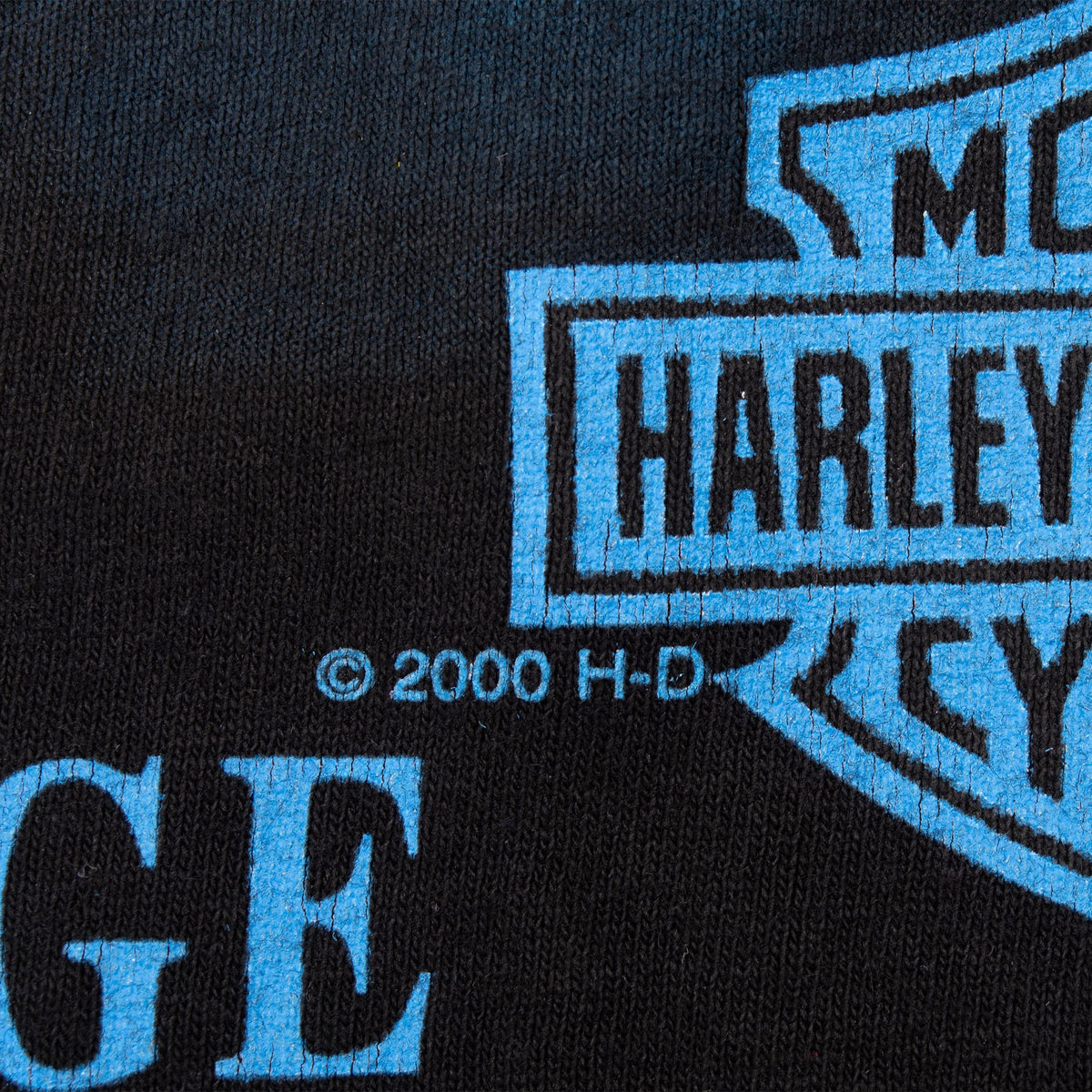 Vintage Harley Davidson Thunders Alaska All Over Print Tee Shirt 2000 Size 2XL
