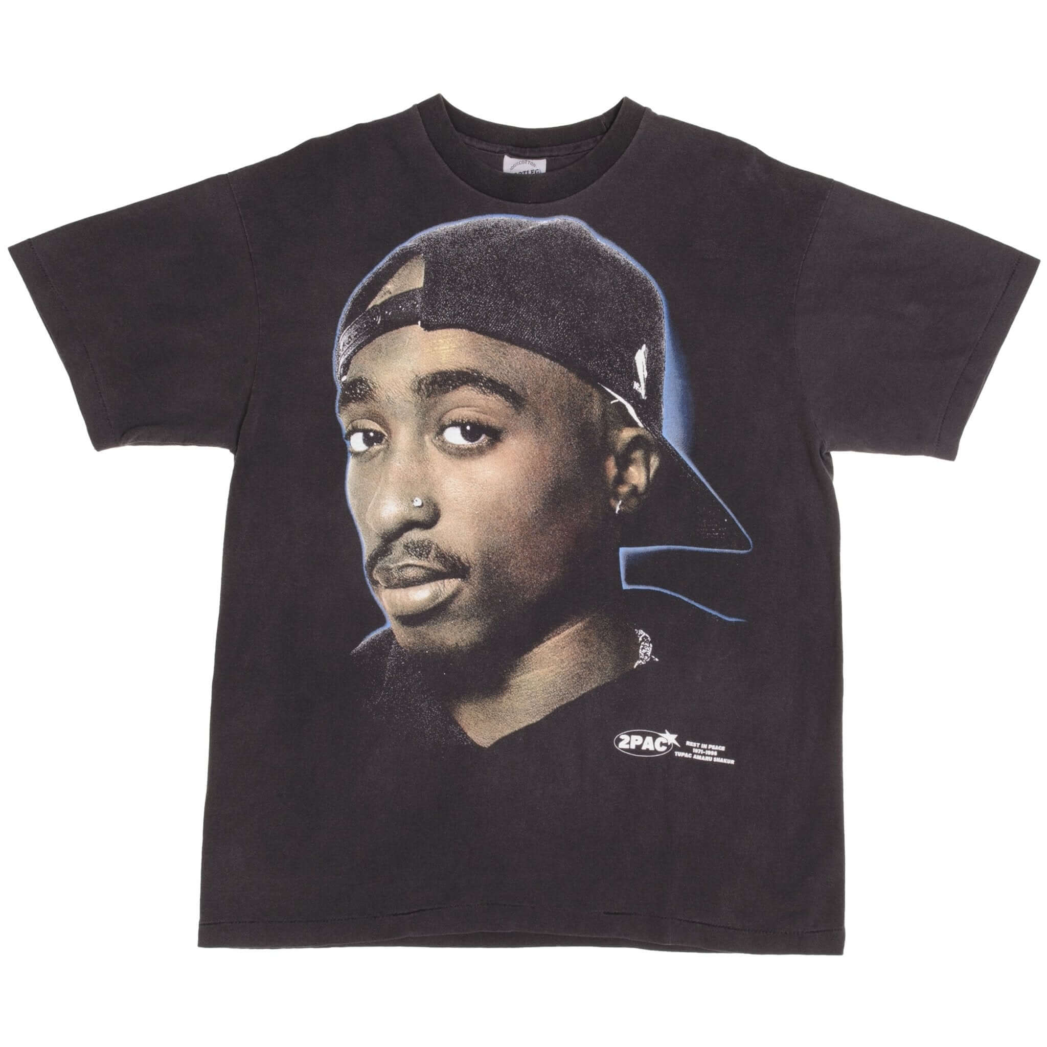 2Pac Tupac I Wonder If Heaven Got A Ghetto Bootleg Rap Tee Shirt Size XL