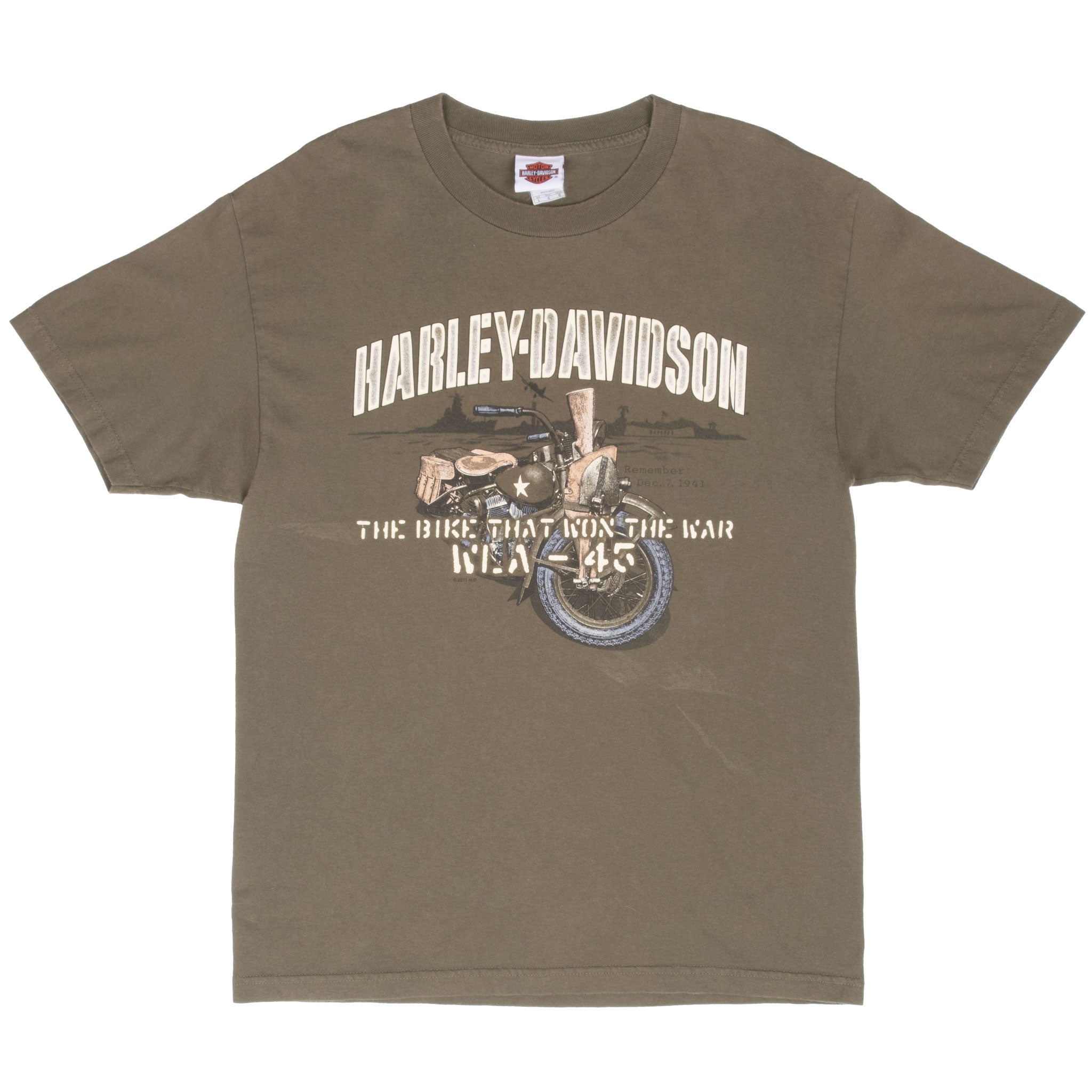 Vintage Harley Davidson Honolulu Hawaii 2011 Tee Shirt Size Large