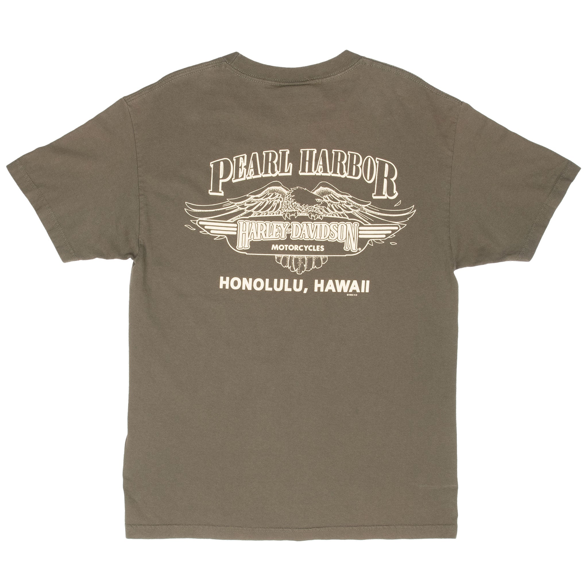 Vintage Harley Davidson Honolulu Hawaii 2011 Tee Shirt Size Large