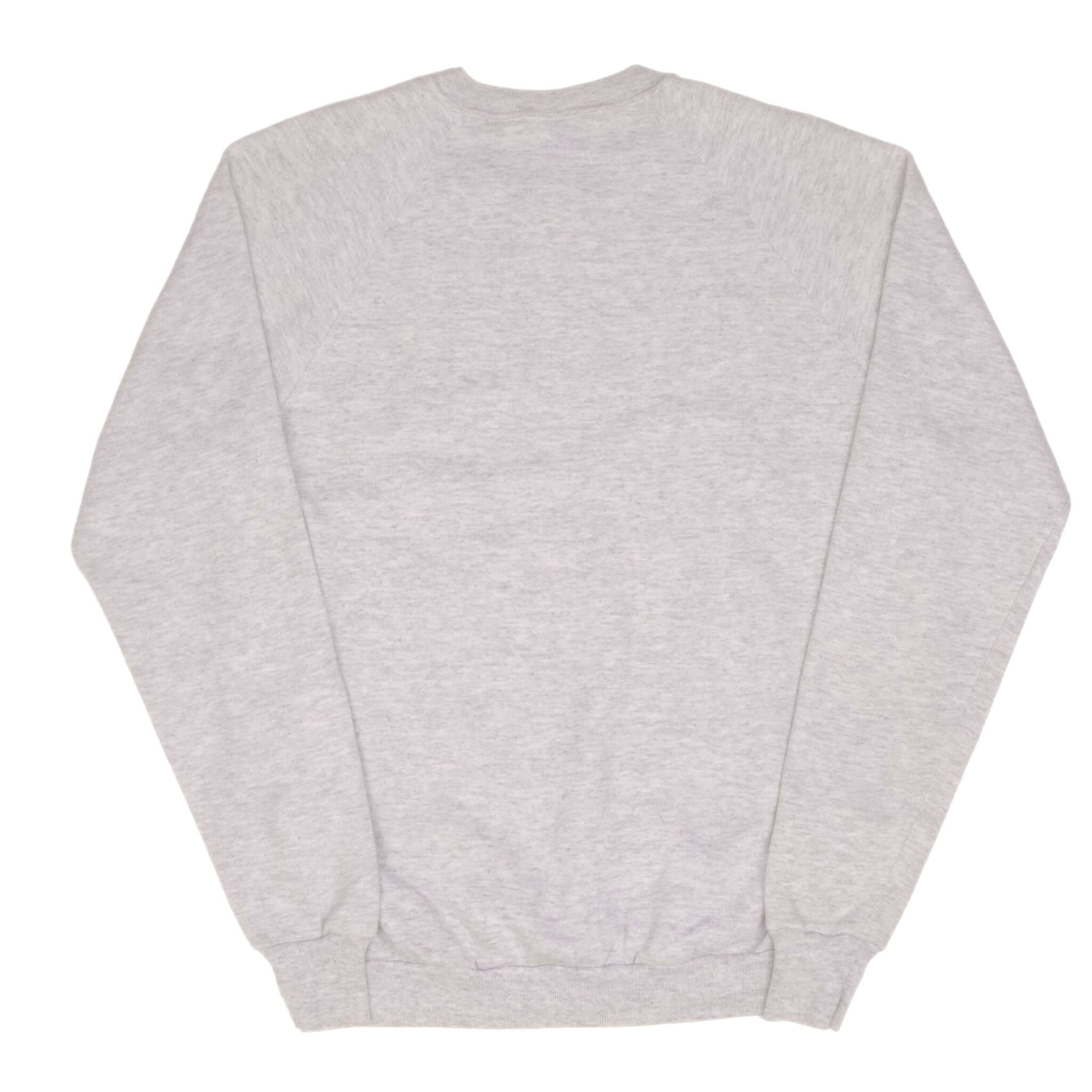 Plain back of gray Bay Challenge Cup crewneck sweatshirt