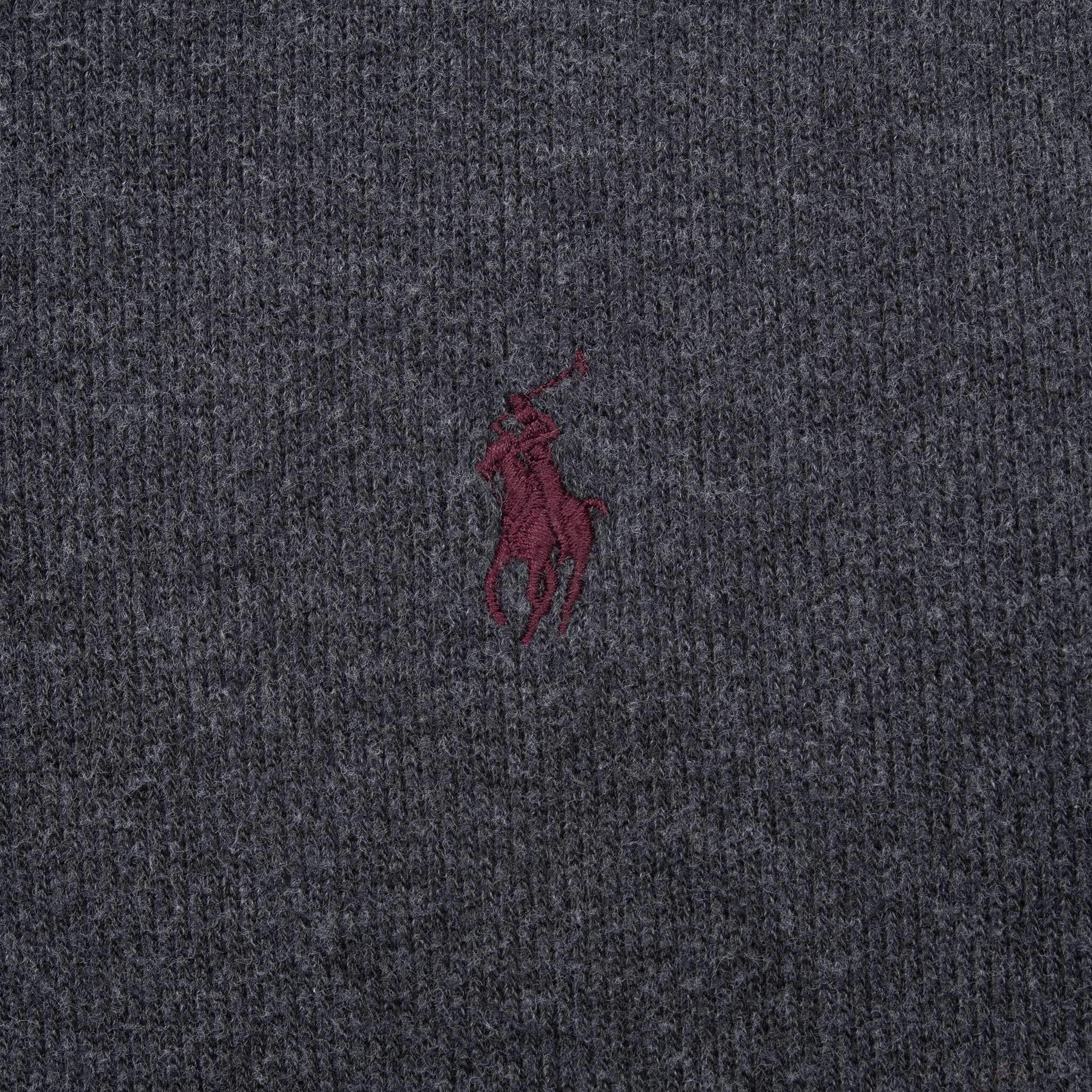 Vintage Polo Ralph Lauren Dark Grey Quarter 1/4 Zip Sweater 1990S Size Small