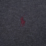 Vintage Polo Ralph Lauren Dark Grey Quarter 1/4 Zip Sweater 1990S Size Small