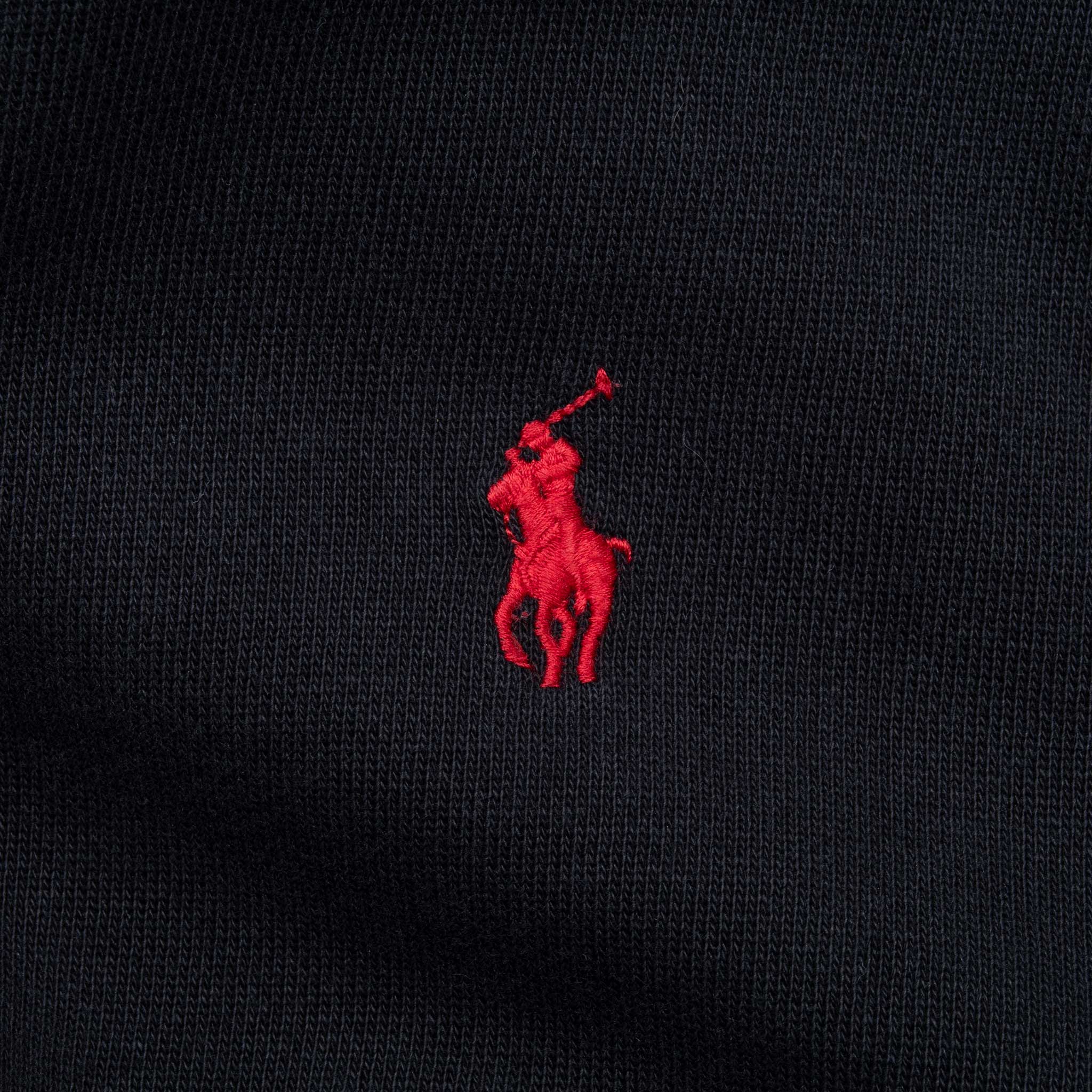 Vintage Ralph Lauren Full Zip Classic Black Hoodie Sweatshirt Size Small