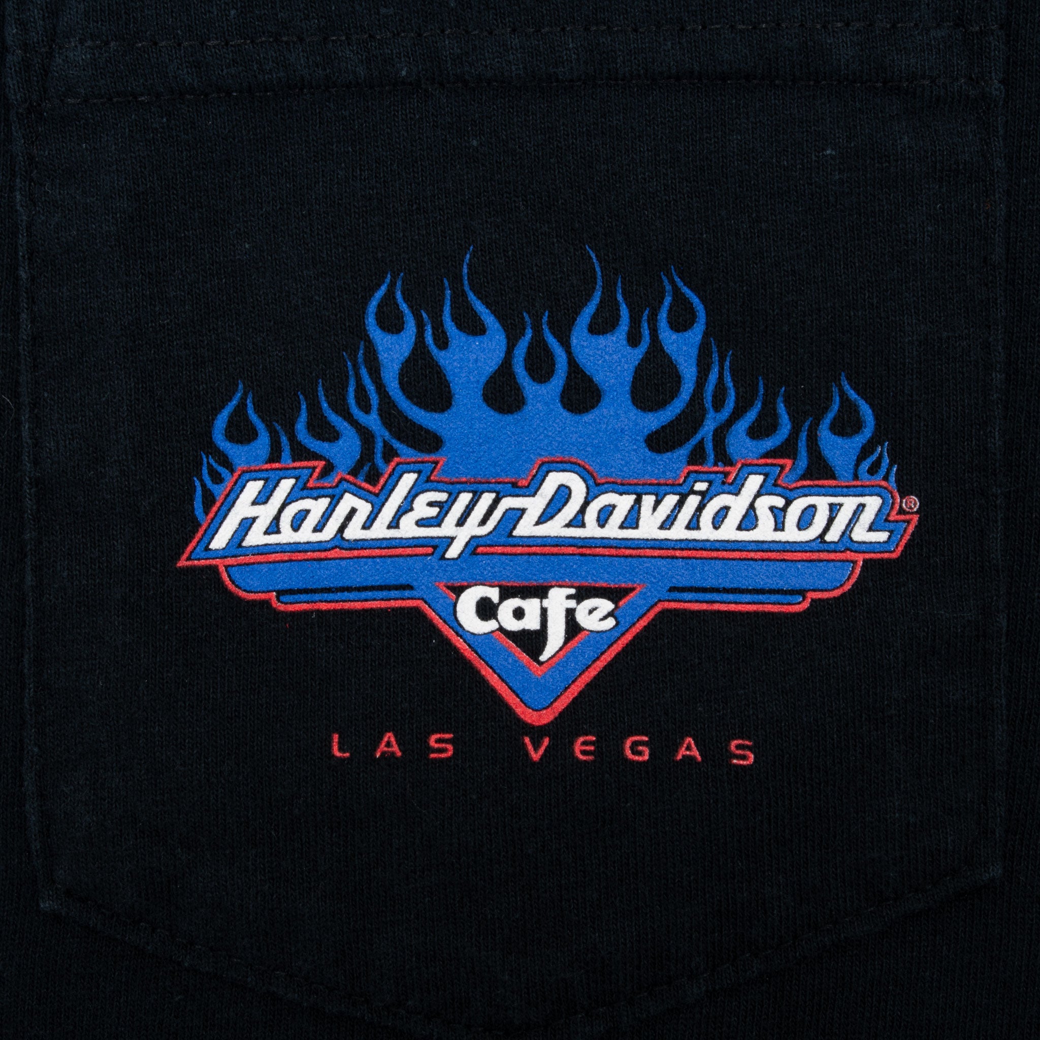 Vintage Harley Davidson Cafe Las Vegas Pocket Tee Shirt 2000S Size XL