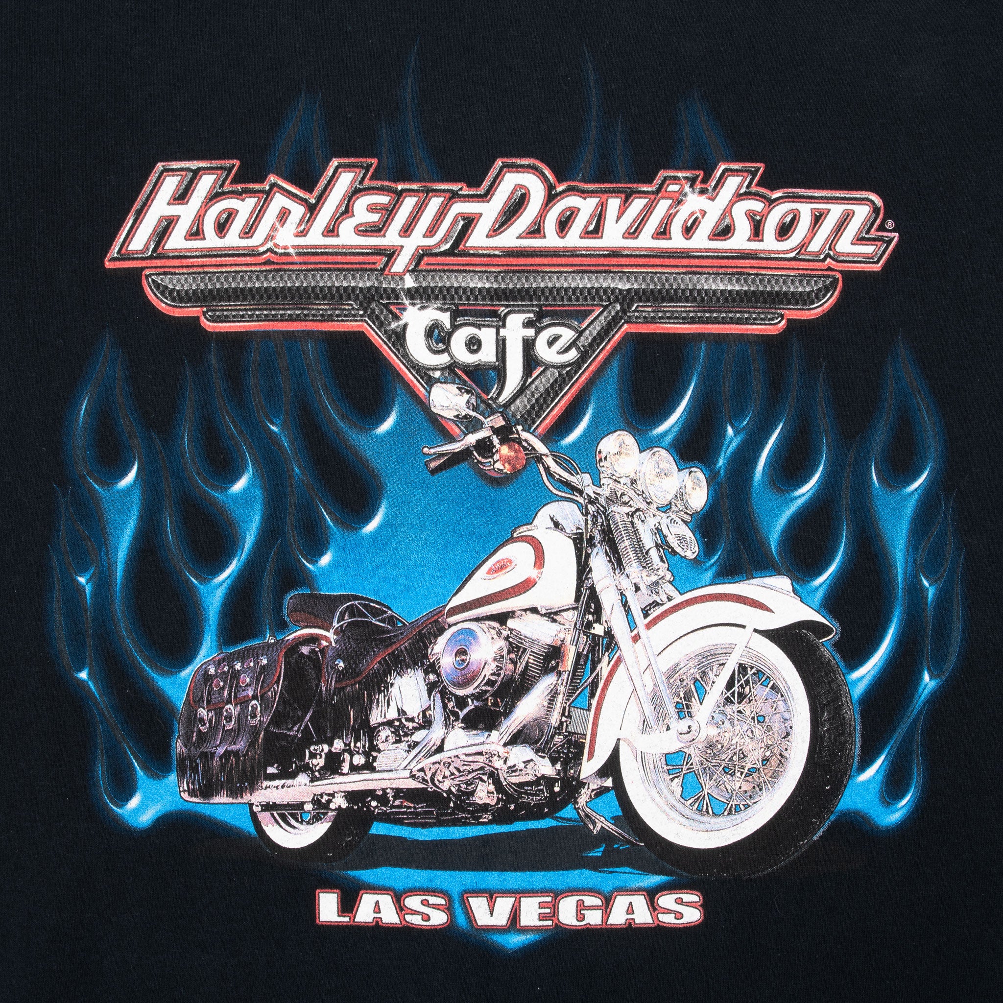 Vintage Harley Davidson Cafe Las Vegas Pocket Tee Shirt 2000S Size XL