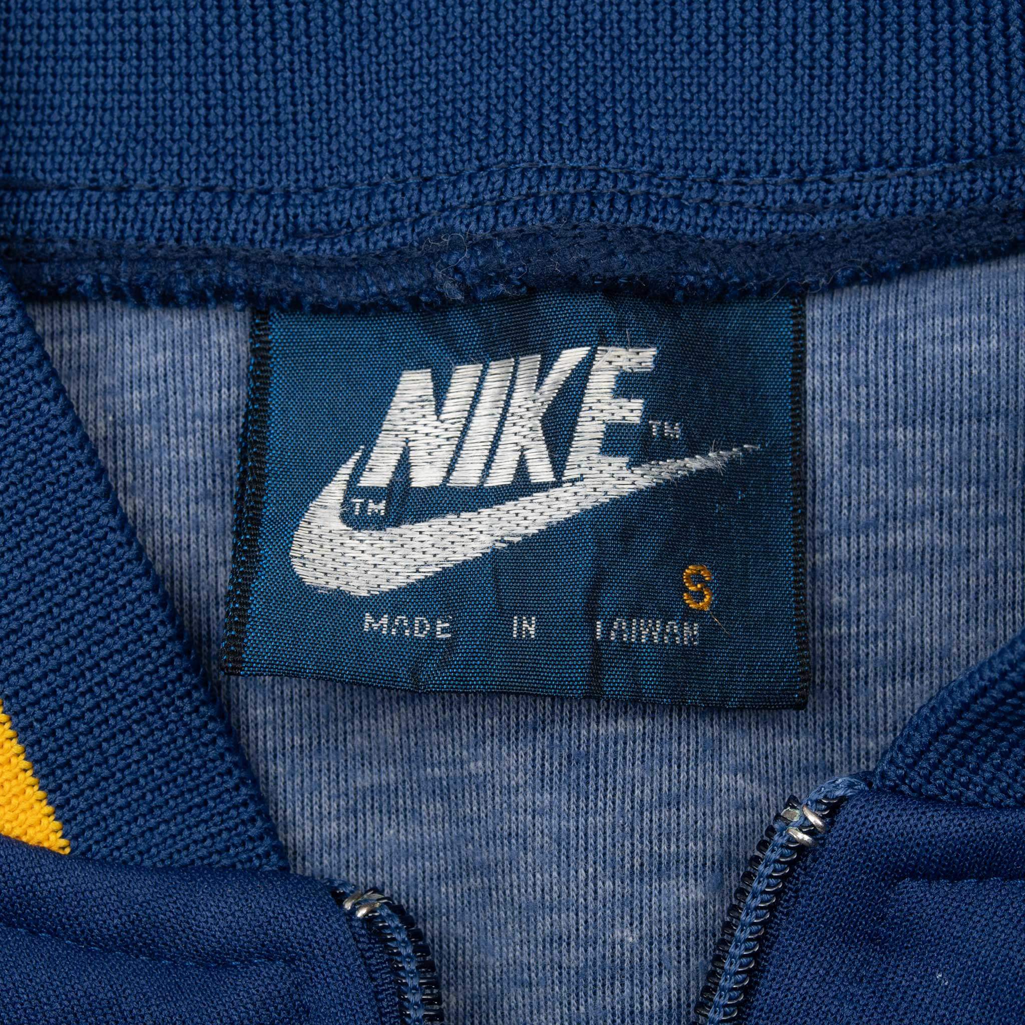 Vintage Nike Blue Track Jacket Early 1980S Size Small