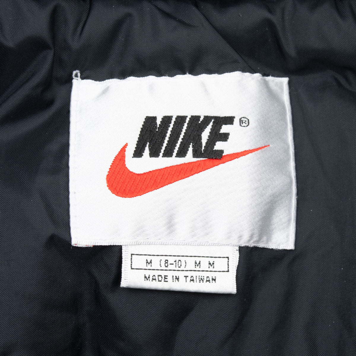 Vintage Nike Big Swoosh Black Windbreaker Jacket 1990S Size Medium Women