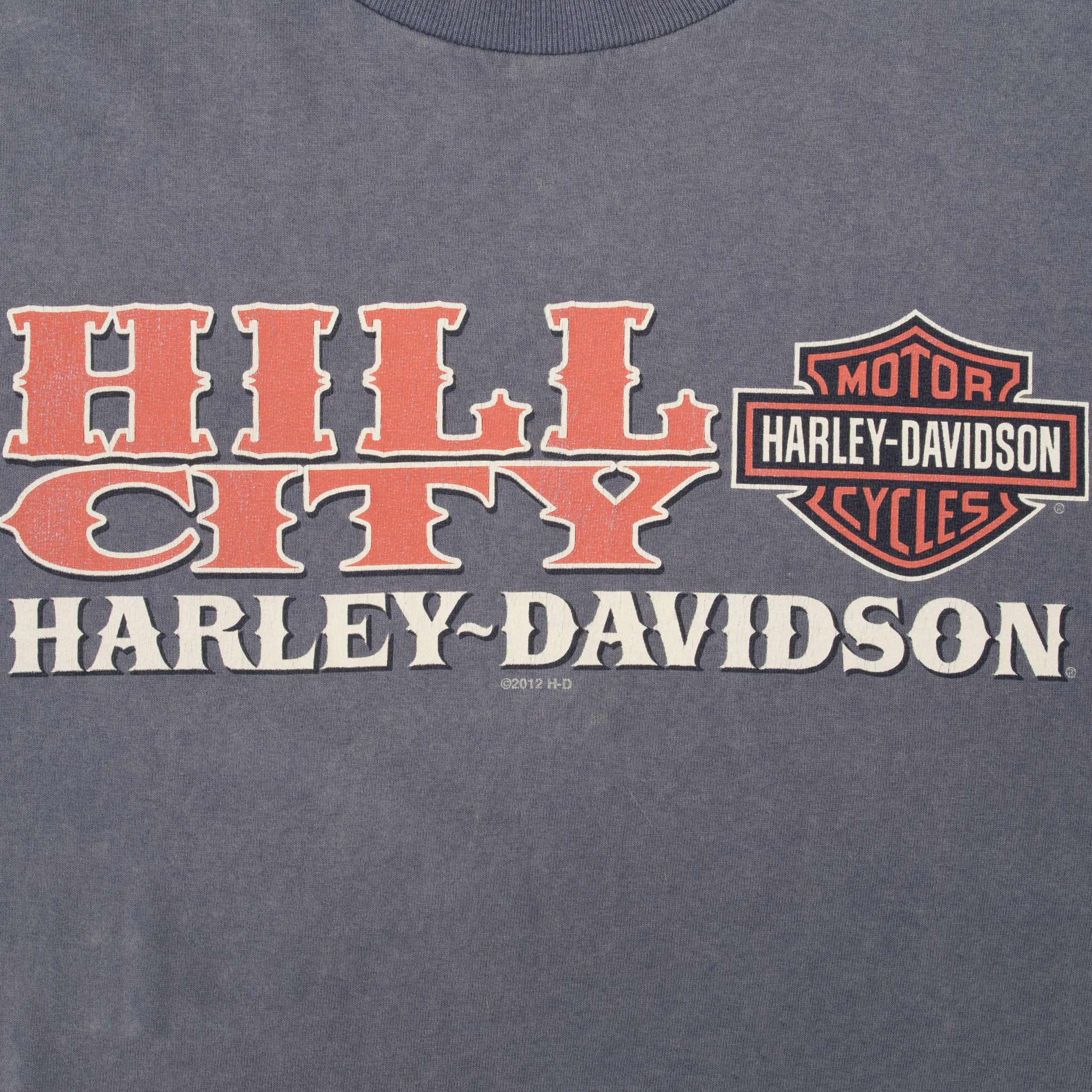 Vintage Harley Davidson Hill City South Dakota 2012 Tee Shirt Size Large