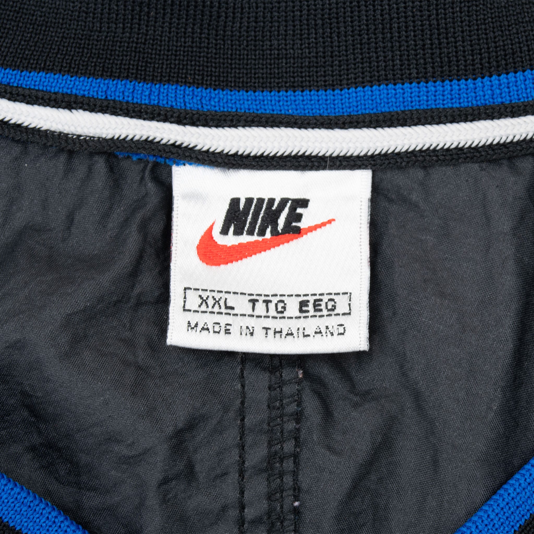 Vintage Nike Windbreaker Pullover Center Swoosh Black Jacket 1990S Size 2XL