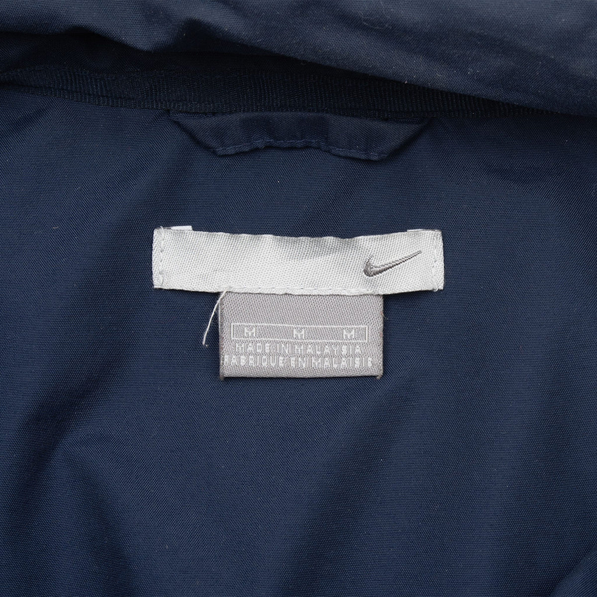 Vintage Nike Classic Swoosh Navy Blue Windbreaker Jacket 2000S Size Medium
