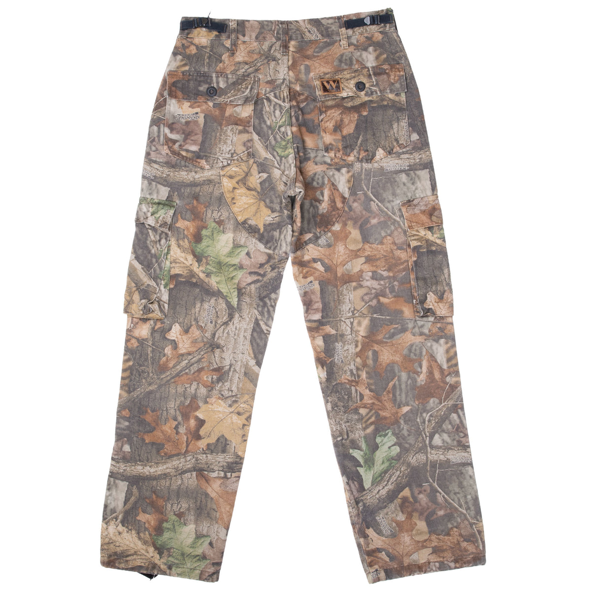 Back of Walls cargo pants in brown and green Advantage Timber hunting camouflage