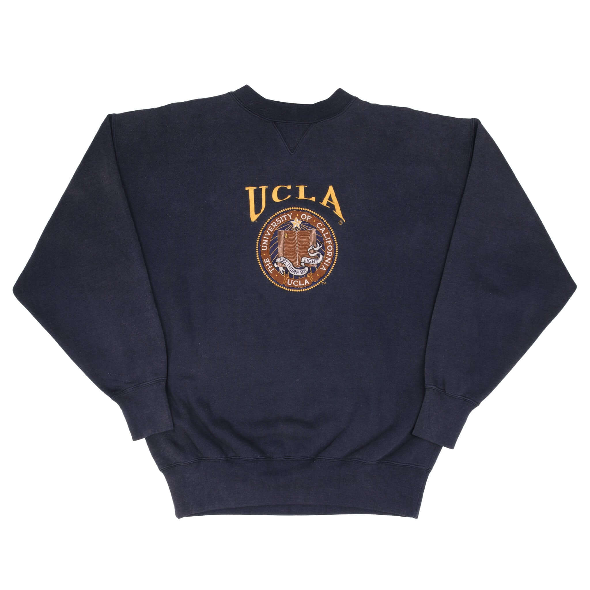 Vintage Ucla Embroidered Blue Sweatshirt 1990S Size Xl. University Of California Los Angeles