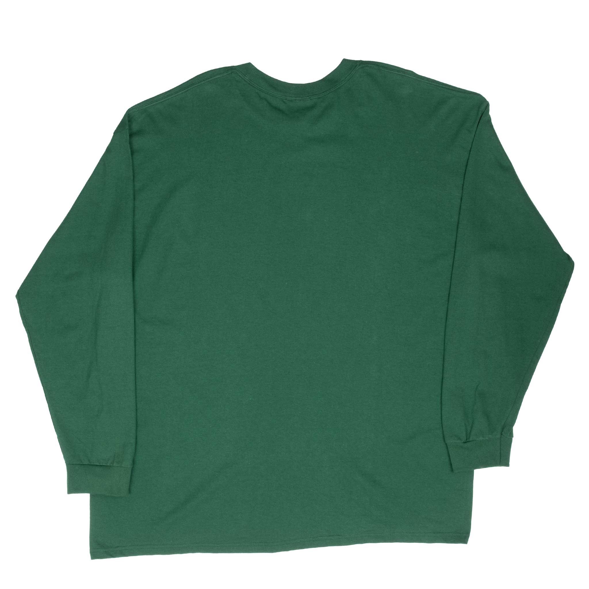 Vintage Nike Center Swoosh Green Long Sleeve Tee Shirt 2000S Size 2XL