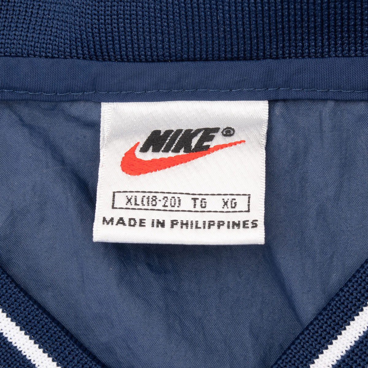 Vintage Nike Center Swoosh Blue Pullover Windbreaker Jacket 1990S Size Xl Women