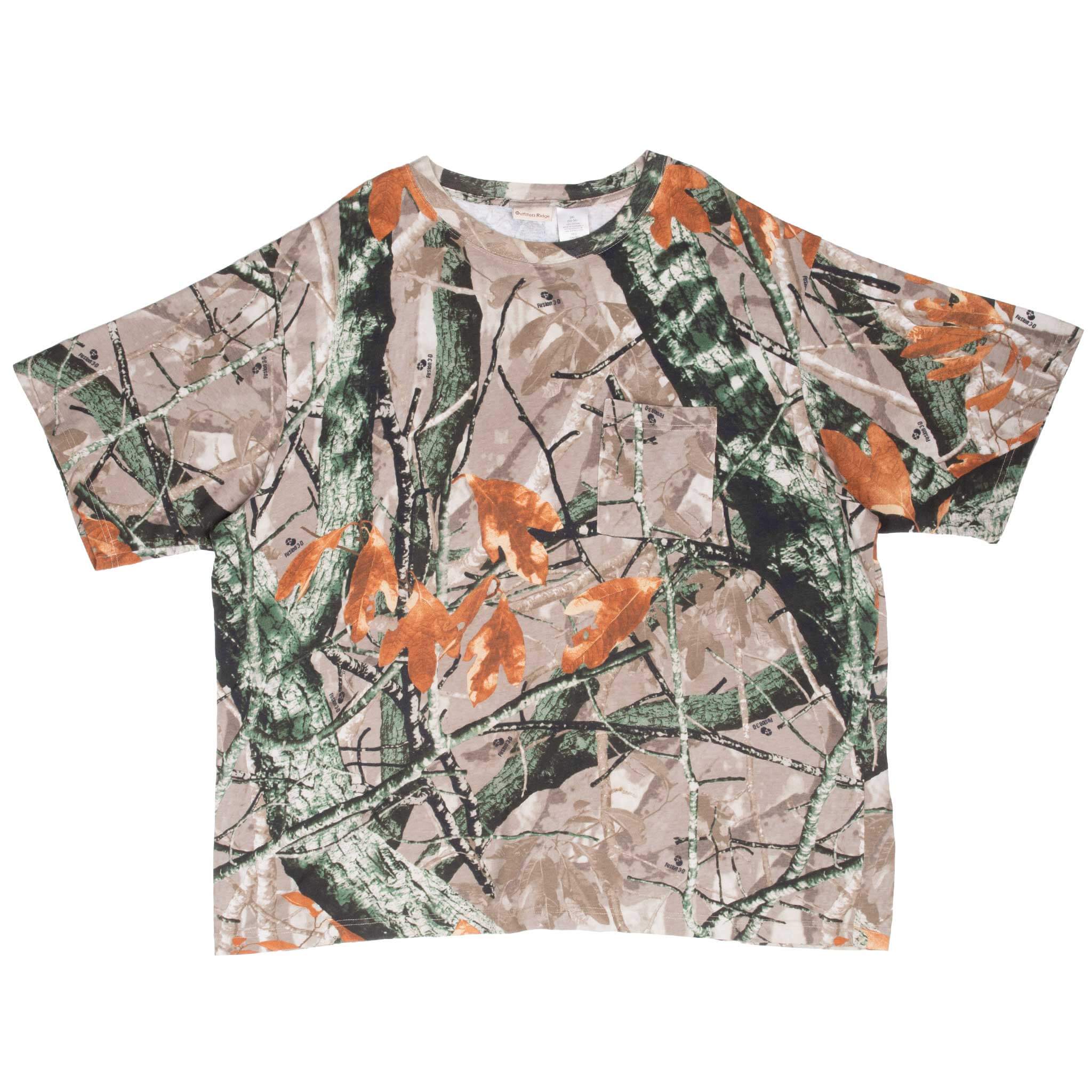 Vintage Hunting Fusion 3D Camo Pocket Tee Shirt Size 3XL