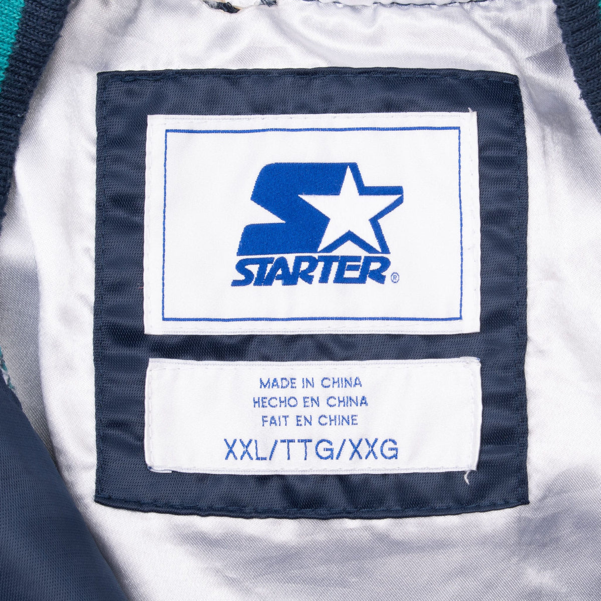 Vintage Mlb Seattle Mariners Starter Satin Bomber Jacket 1990S Size 2XL