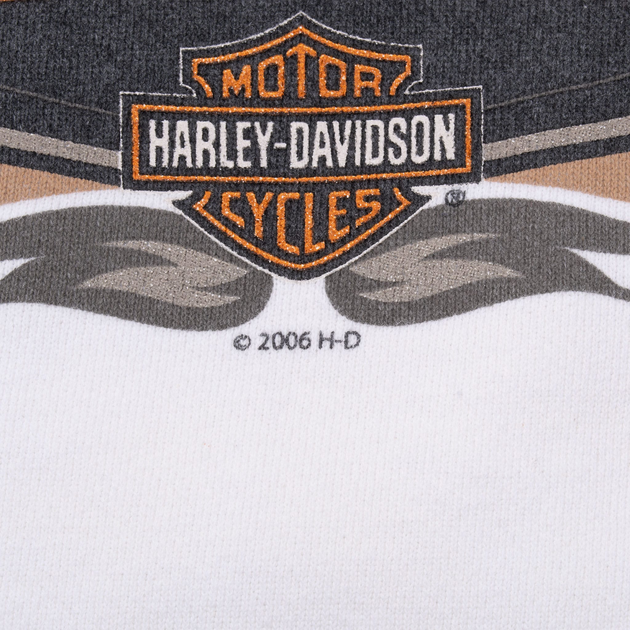 Vintage Harley Davidson San Marcos California White Hoodie Sweatshirt 2005 Size XL Made In USA
