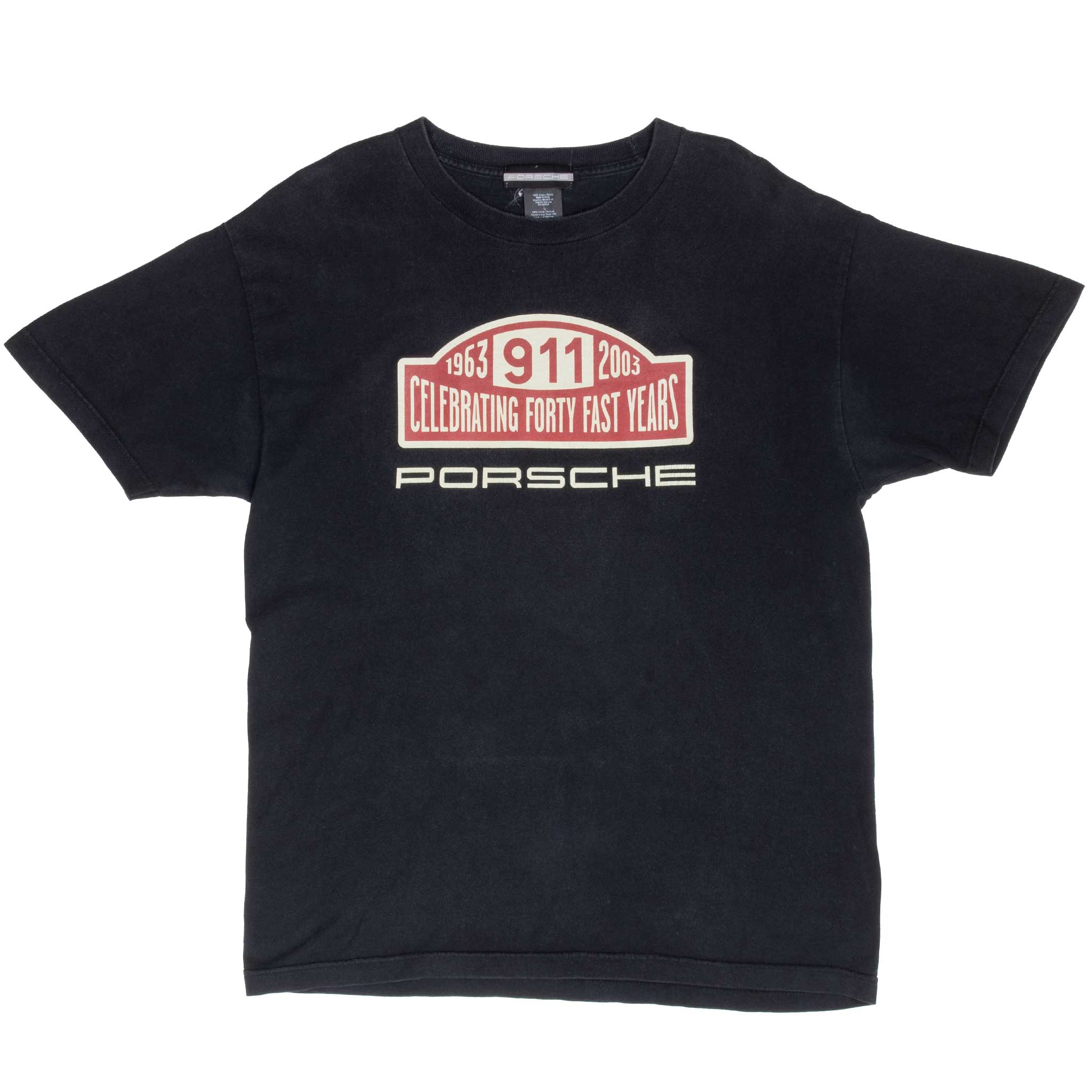 Vintage Porsche 911 40Th Anniversary Tee Shirt 2003 Size Large Made In Usa
