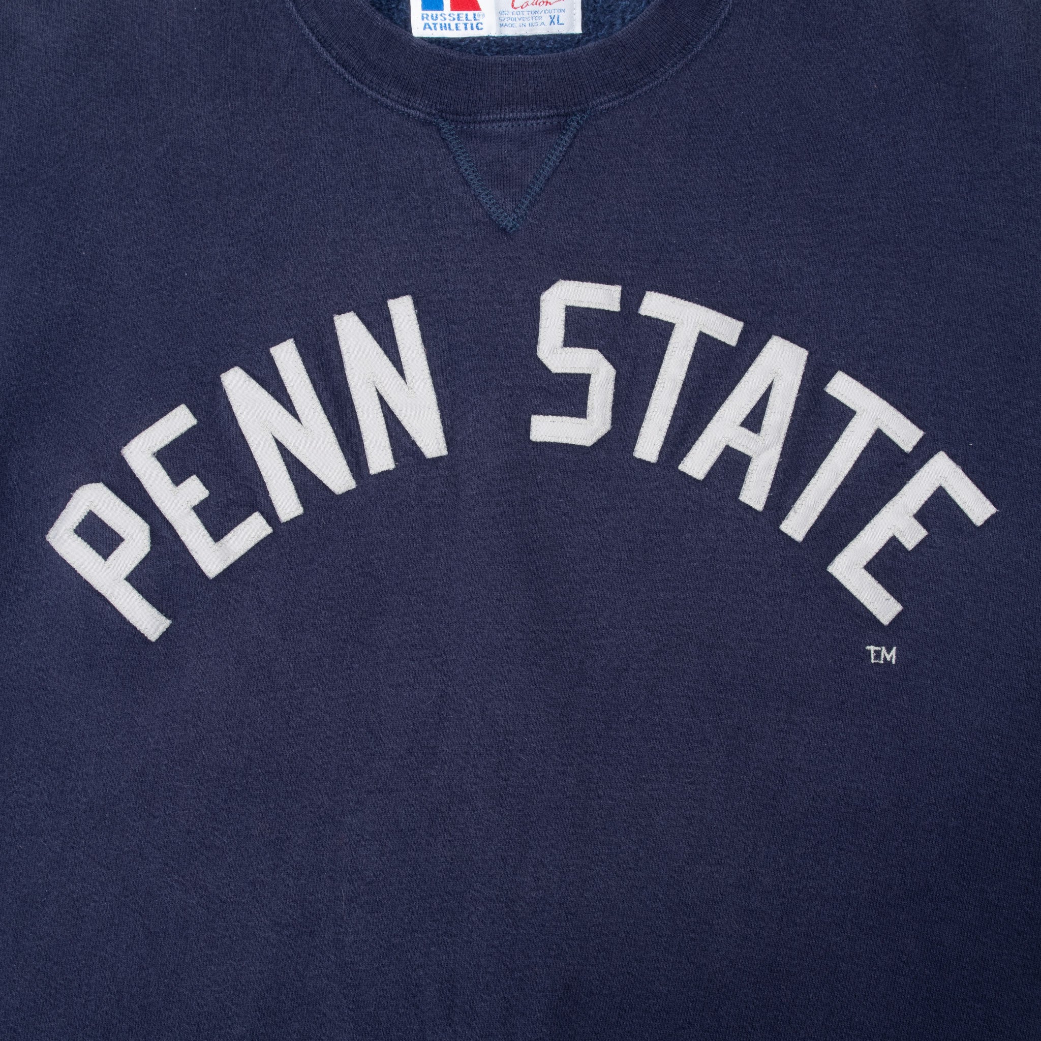 Vintage Penn State University Embroidered Sweatshirt Size XL 1990S Made In Usa