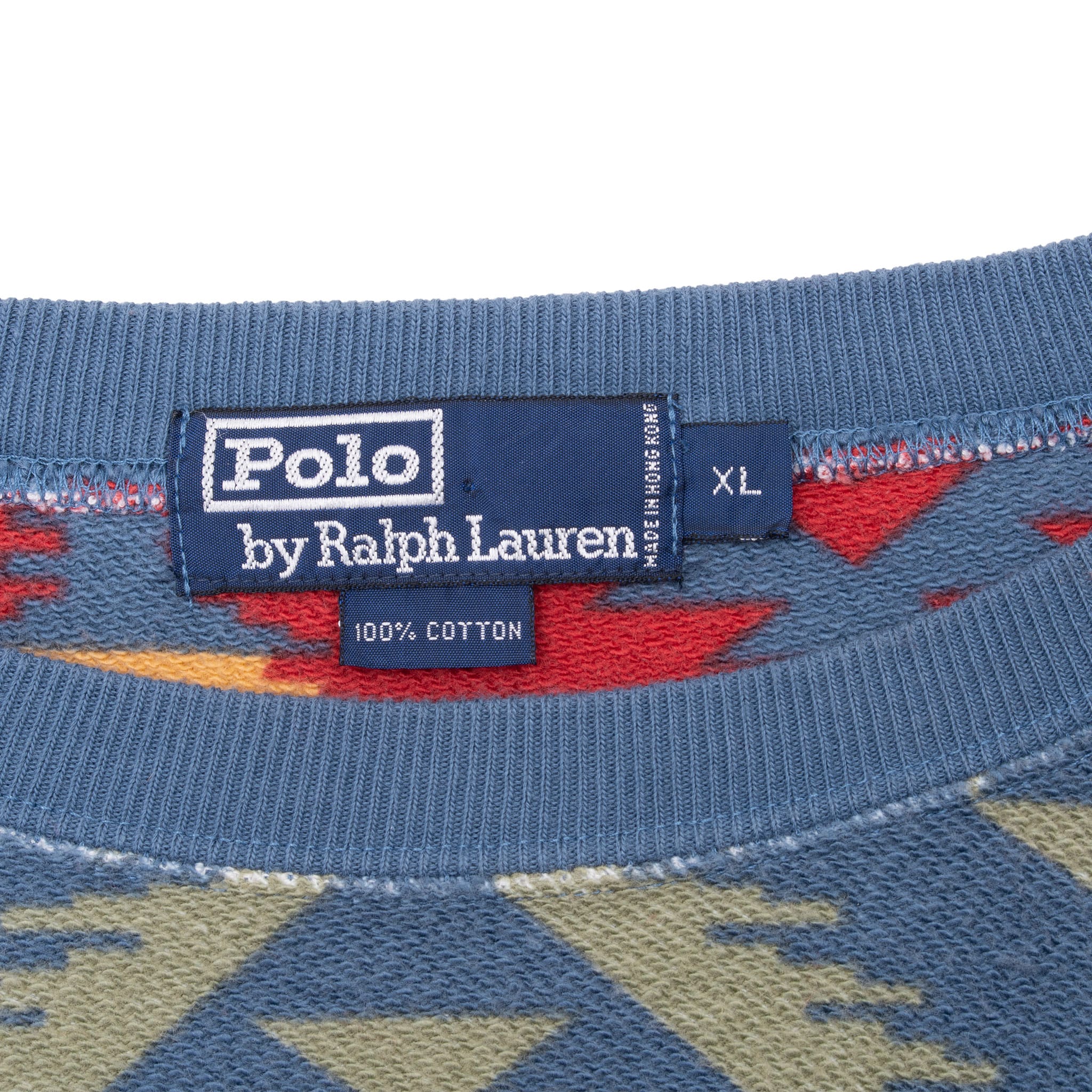 Vintage Ralph Lauren Navajo Aztec Monogram Crewneck Sweatshirt 1990S Size Xl