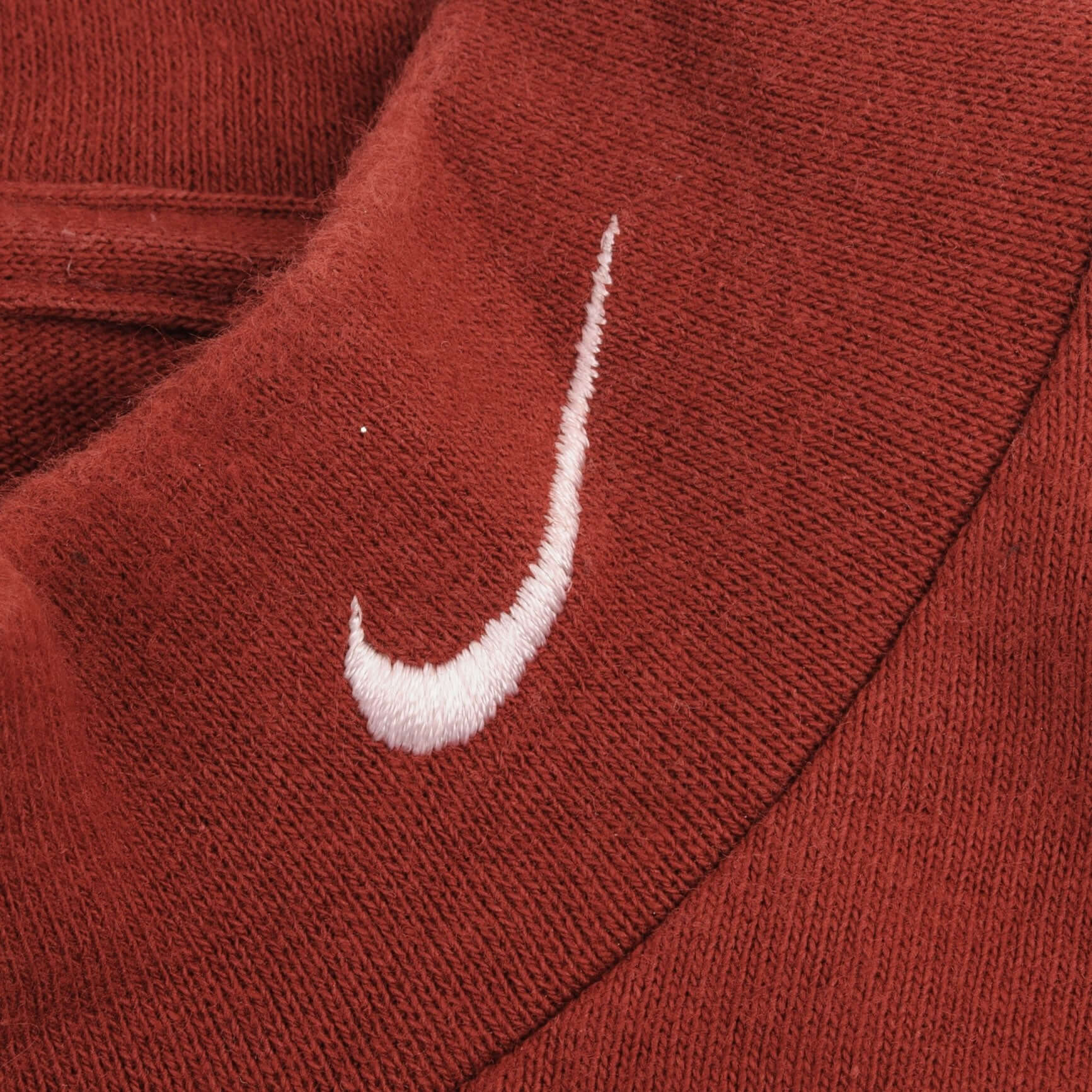 Vintage Nike Long Sleeve Turtle Neck Red Burgundy Heavy Weight Tee Shirt 2000S Size XL