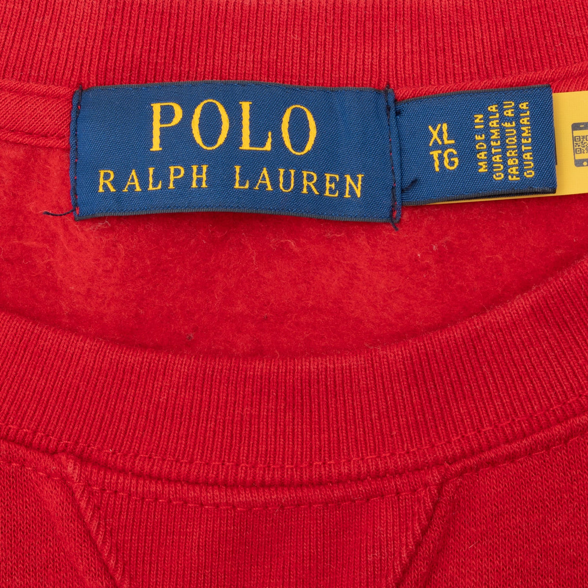 Vintage Ralph Lauren Polo Teddy Bear Red Sweatshirt Size Xl