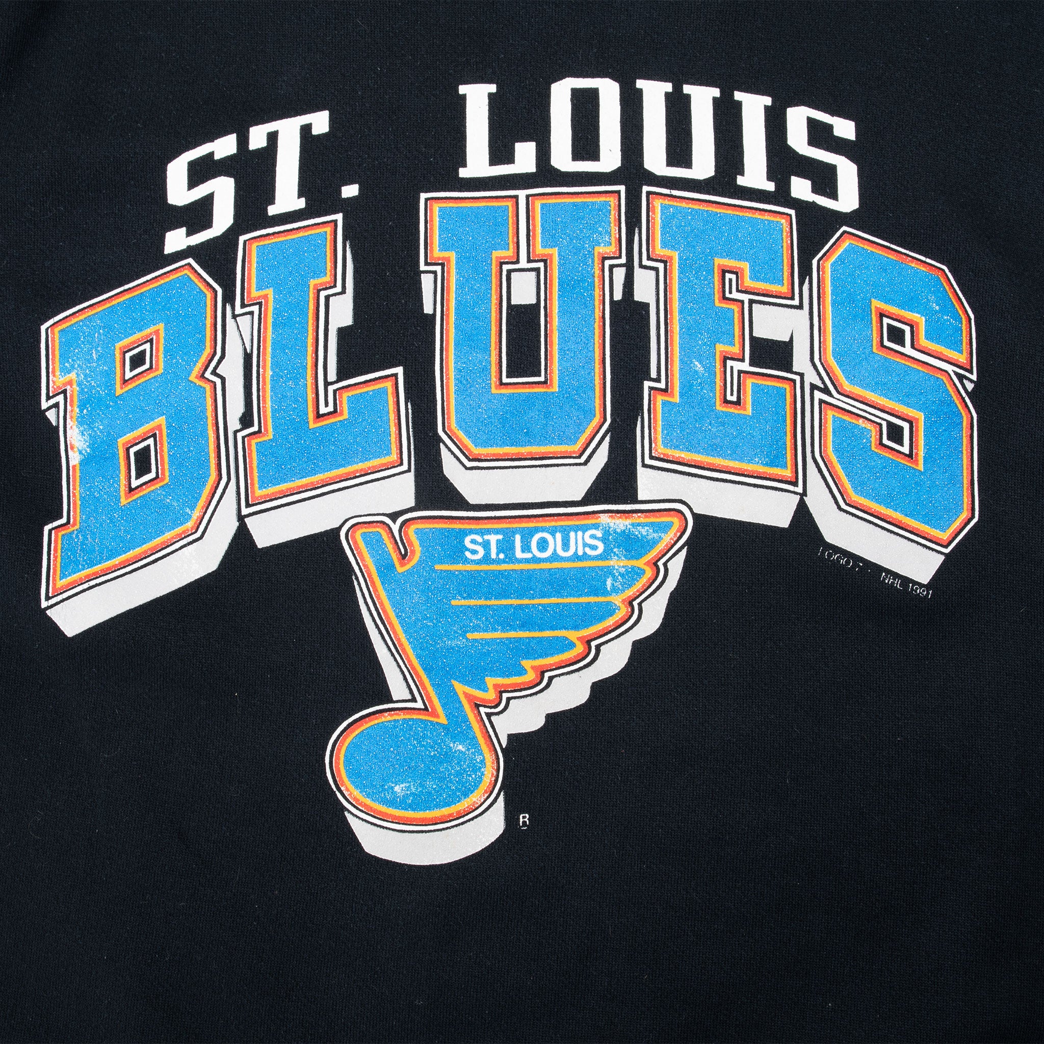 Vintage Nhl St Louis Blues Sweatshirt 1991 Size Large Made In Usa