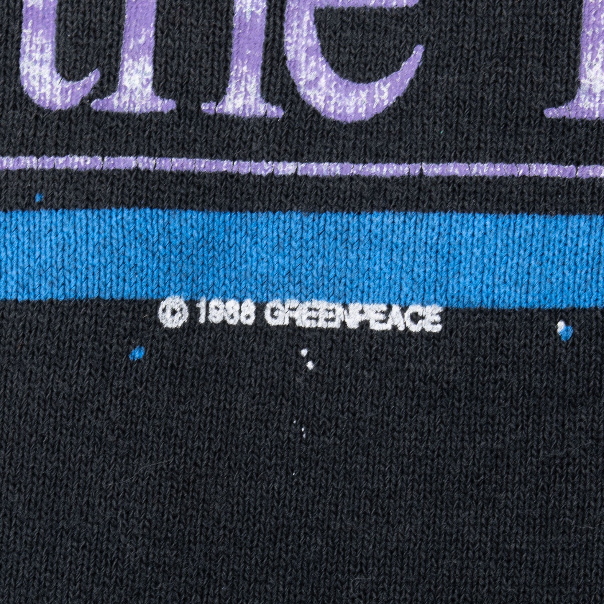 Vintage Green Peace Save The Planet 1988 Sweatshirt Size Medium Made In Usa