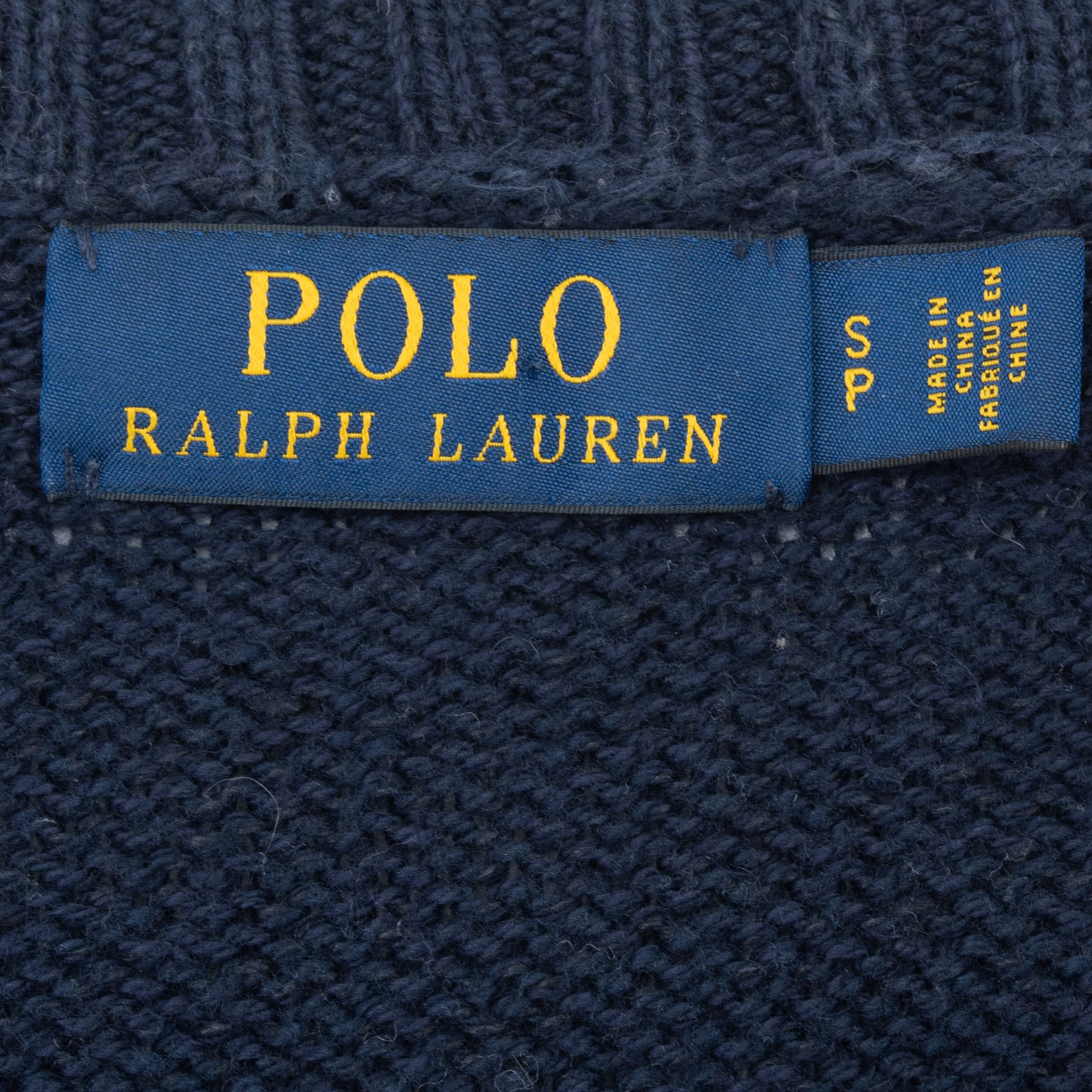 Vintage Ralph Lauren Polo Bear Rugby Knit Sweater Size Medium