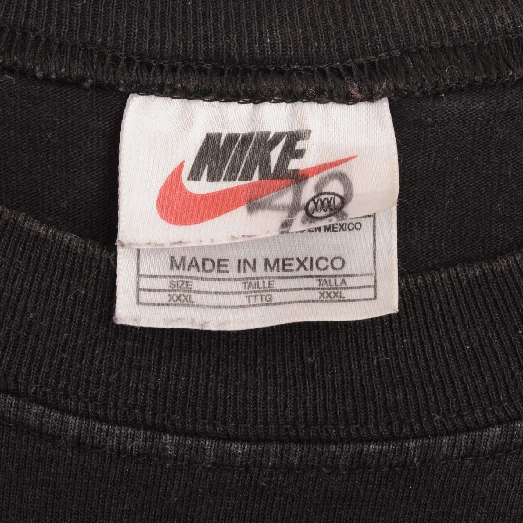 Vintage Nba Nike Chicago Bulls Black Tank Top Tee Shirt 1990S Size 3XL