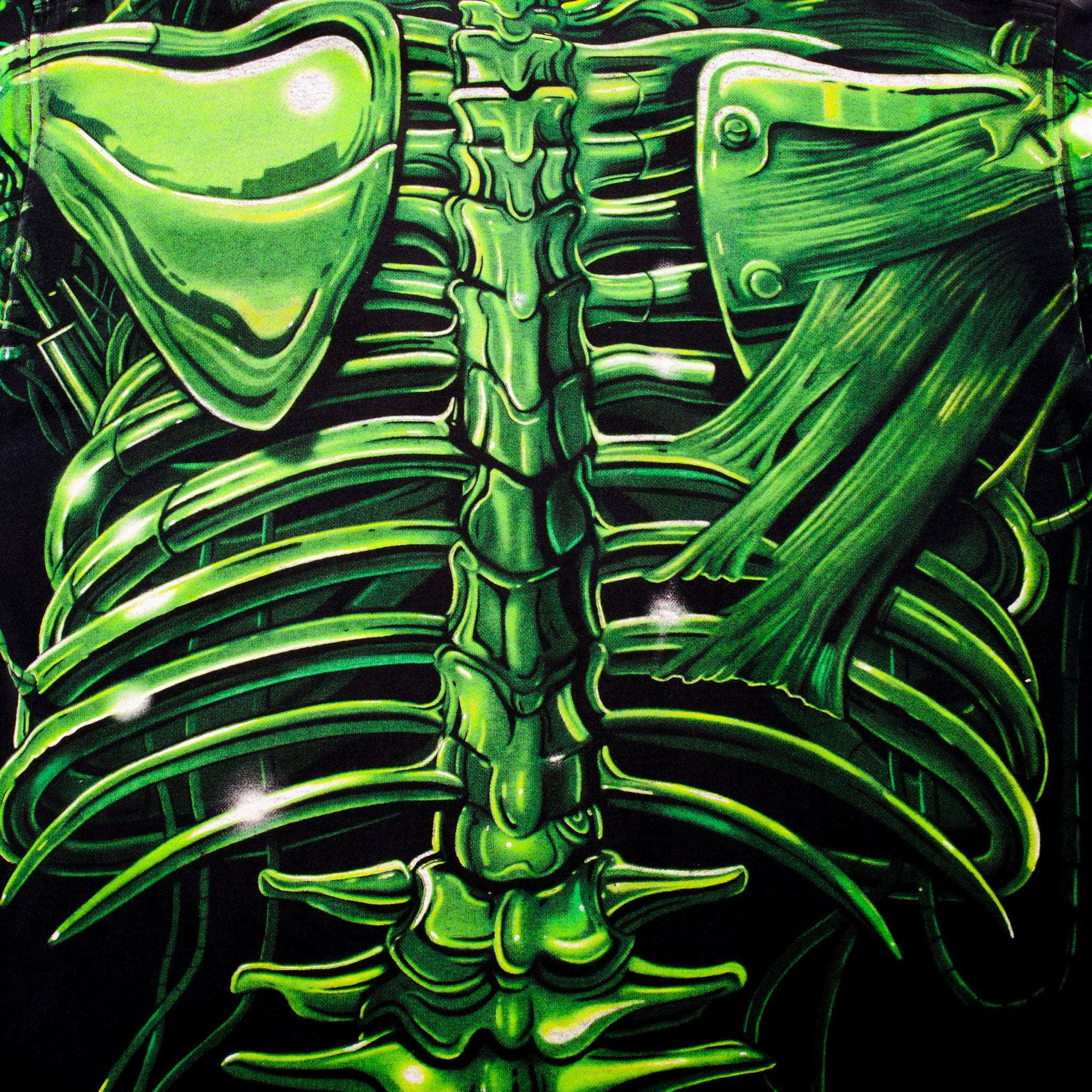 Vintage Liquid Blue Skull Tee Shirt 1998 Size XLarge