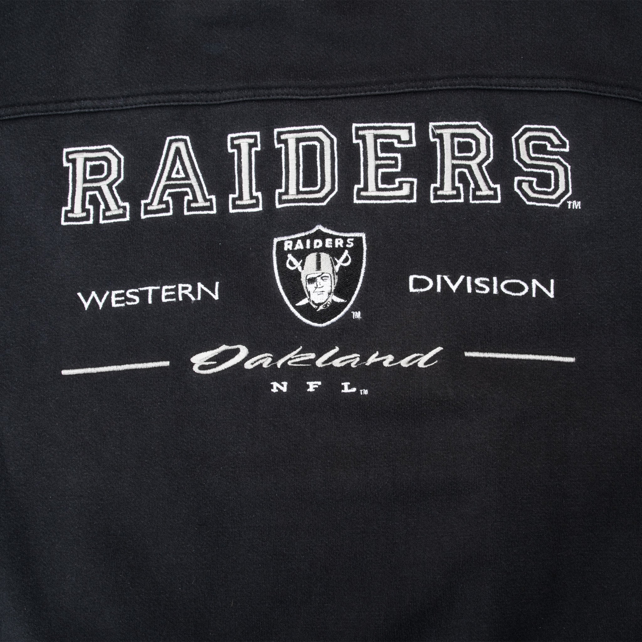 Vintage Nfl Oakland Raiders Embroidered 1990S Sweatshirt Size Large