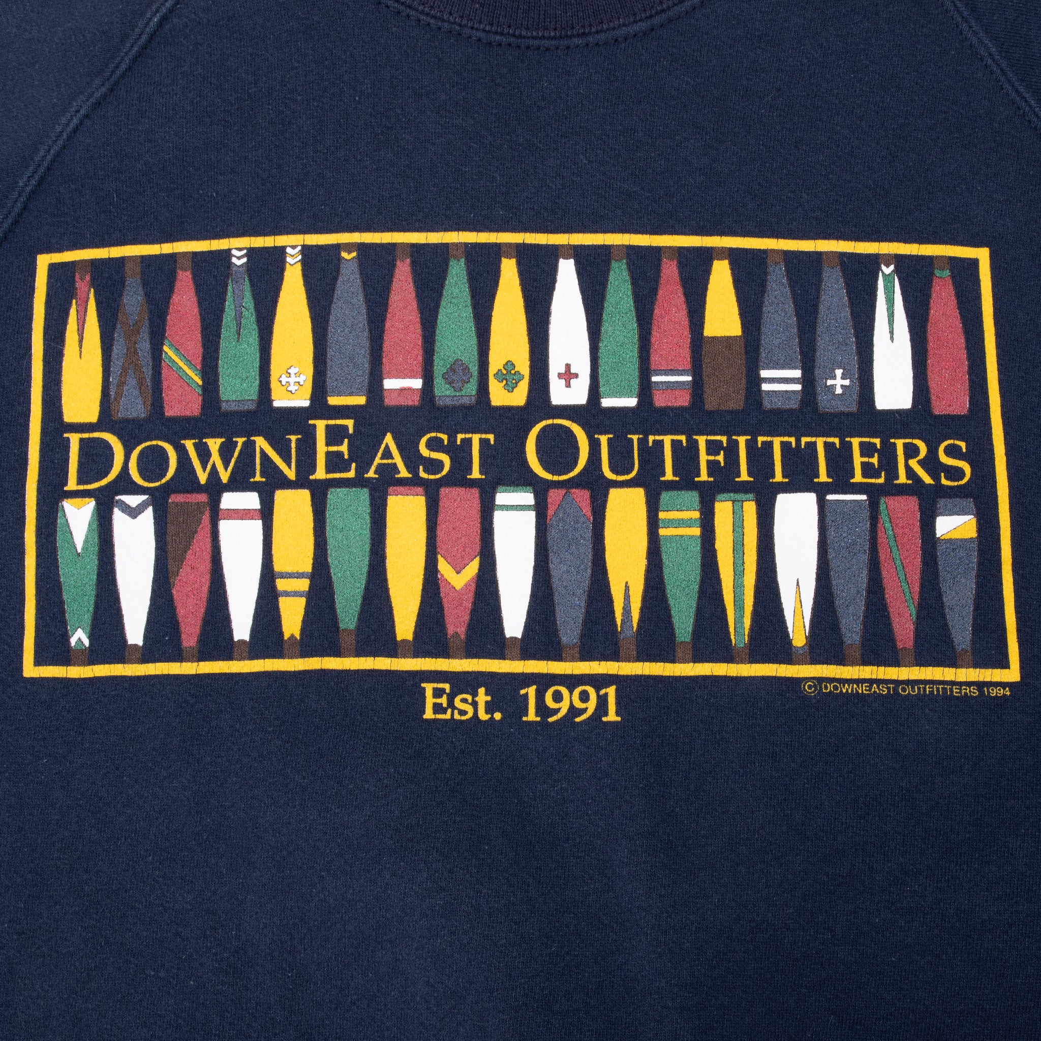 Vintage Adidas Downeast Outfitters 1994 Sweatshirt Size XL Made In Usa