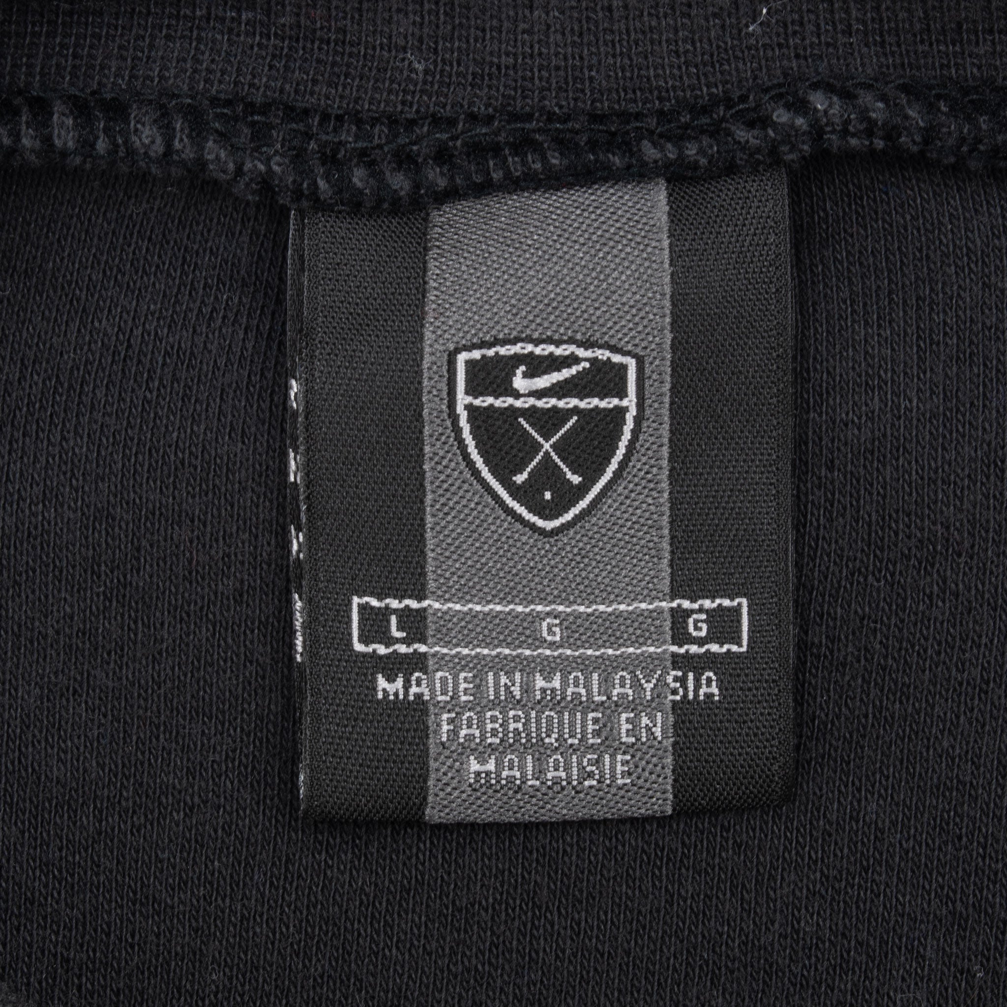 Vintage Nike Golf Long Sleeve Turtle Neck Black Tee Shirt 1990S Size Large