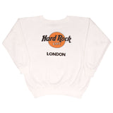 Vintage Hard Rock Cafe London White Sweatshirt 1980S Size Large