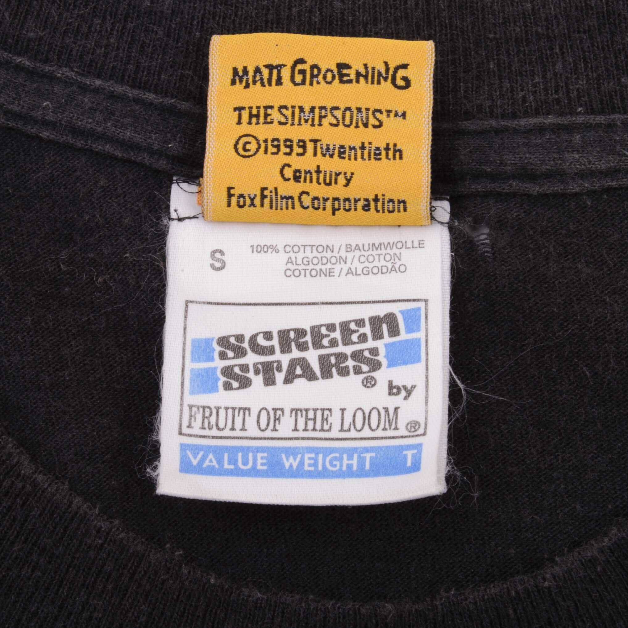 Vintage The Simpsons Homer And Marge Surfing Honey Isle Style Tee Shirt 1999 Size Small