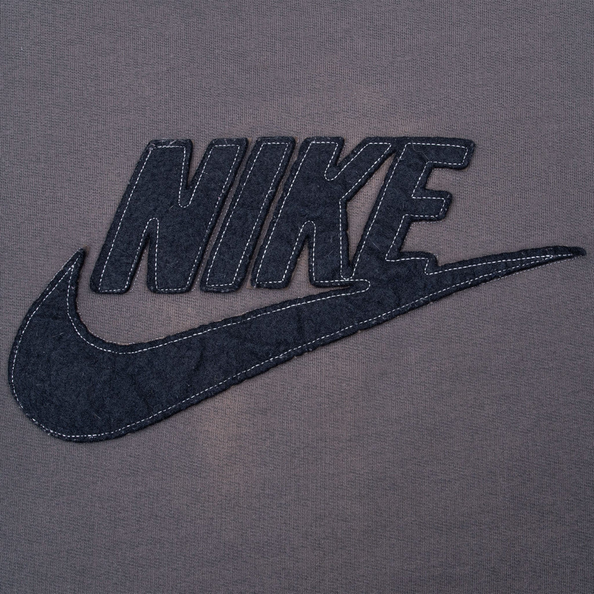 Vintage Nike Spellout Swoosh Dark Grey Sweatshirt 2000S Size Medium