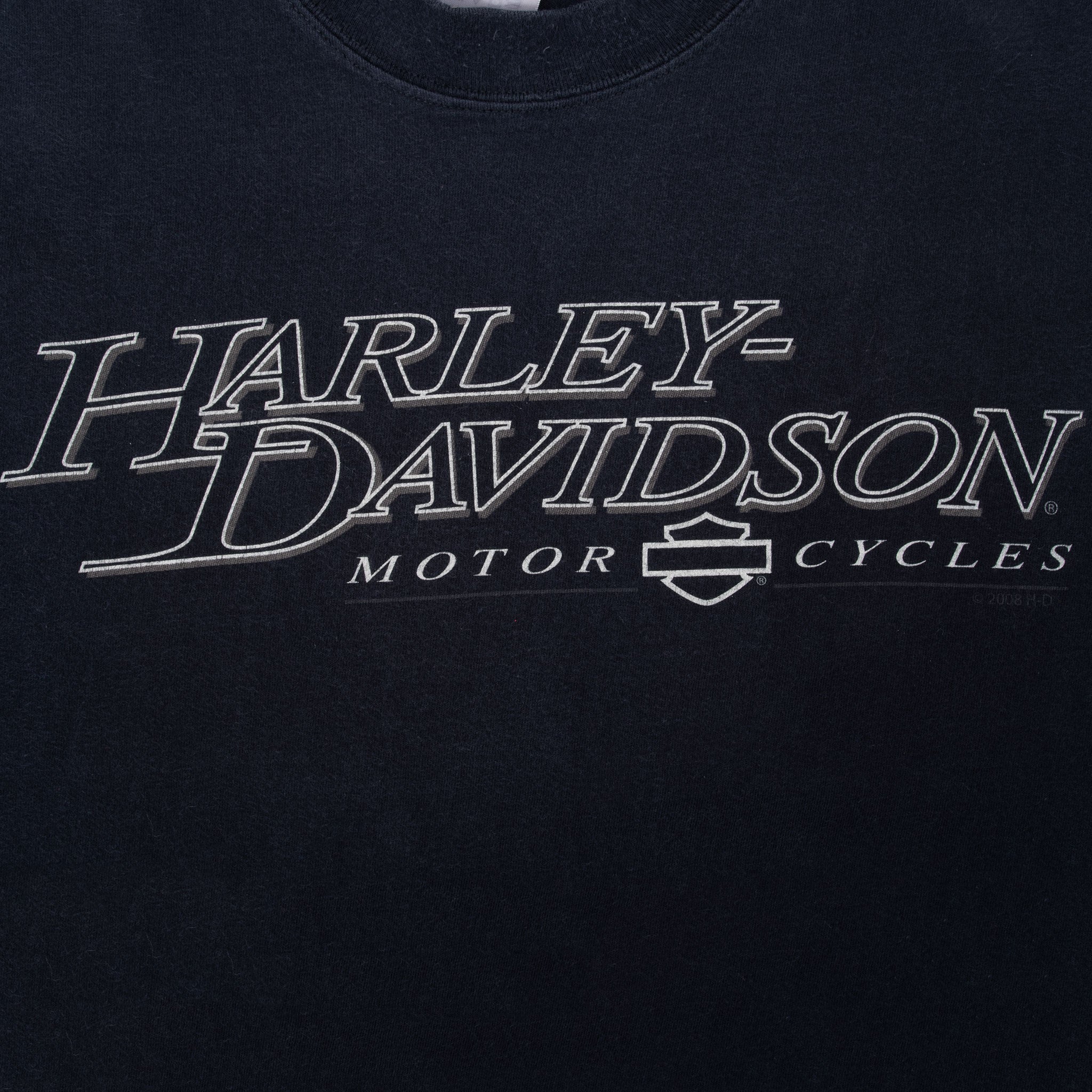 Vintage Harley Davidson Boston 2008 Tee Shirt Size Medium Made In Usa