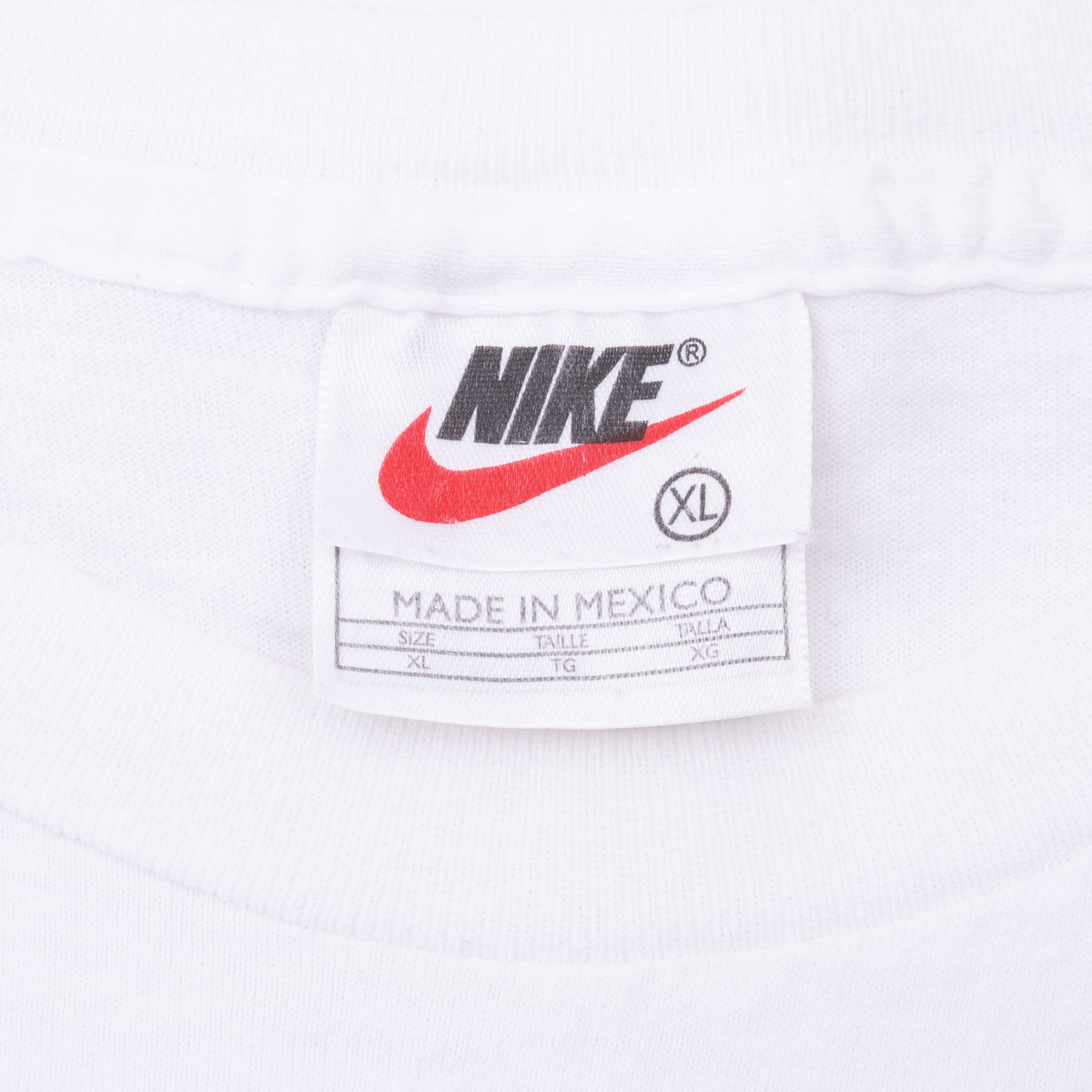 Vintage Nike Running White Tee Shirt 1990S Size XL