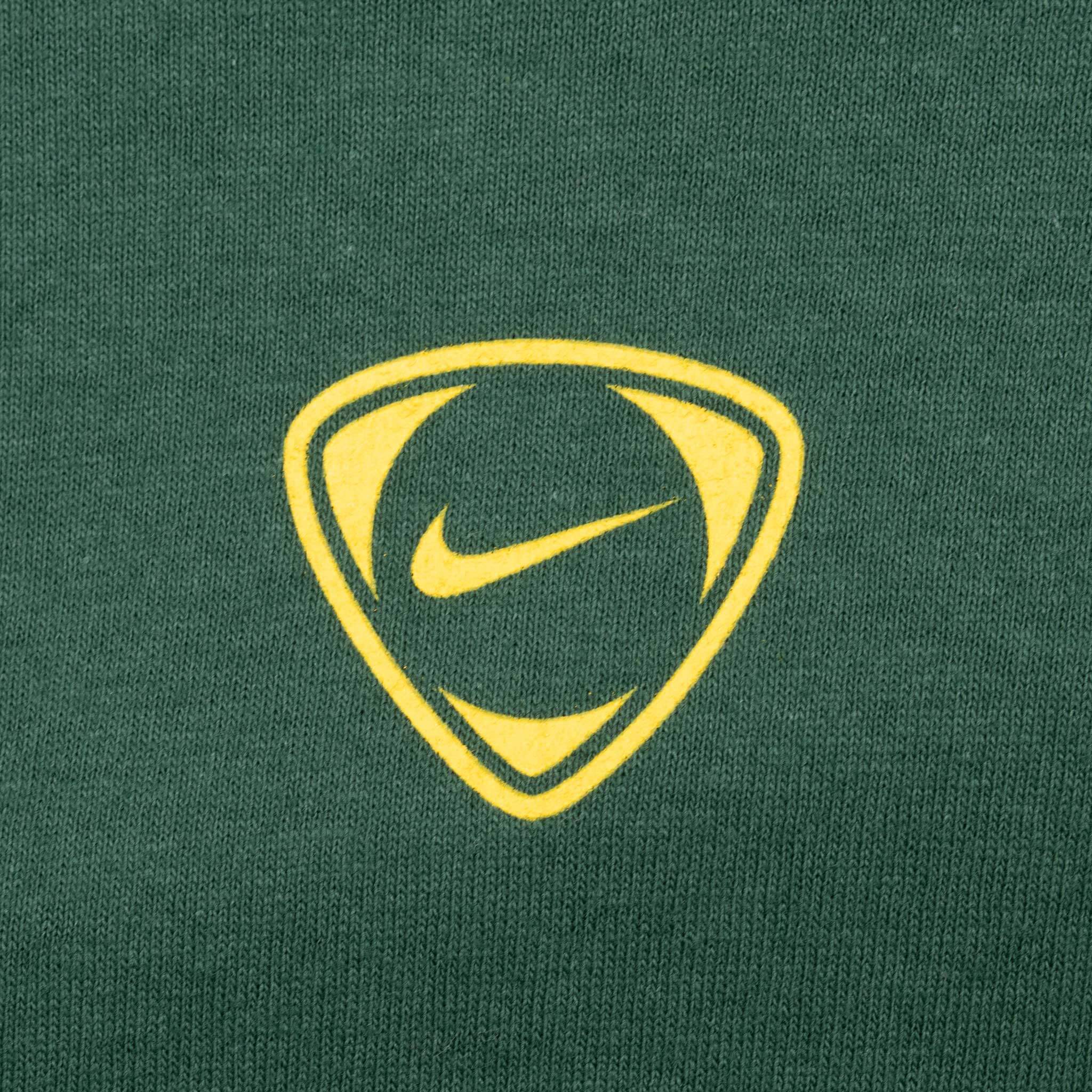 Vintage Nike Center Swoosh Green Long Sleeve Tee Shirt 2000S Size 2XL