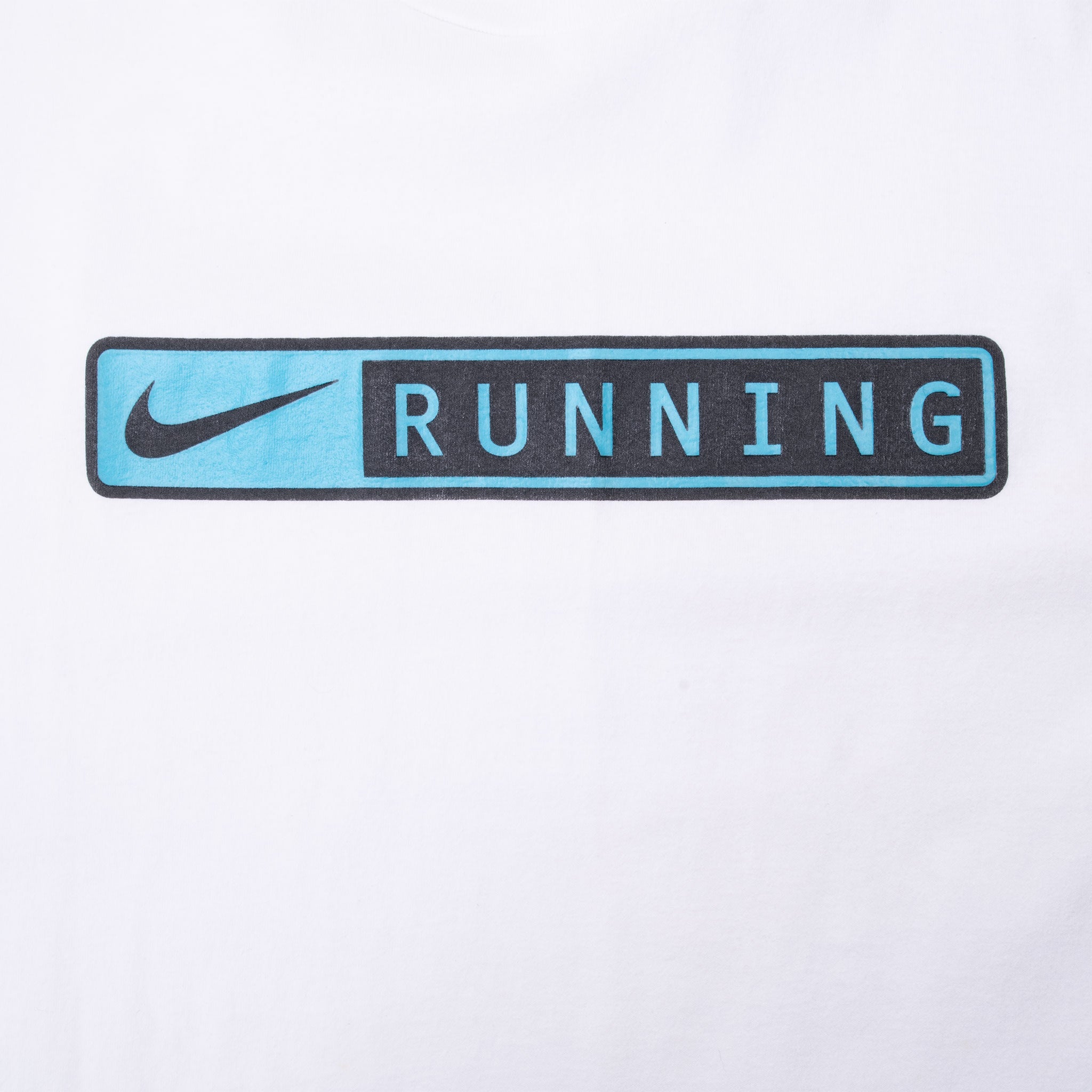 Vintage Nike Running White Tee Shirt 1990S Size XL