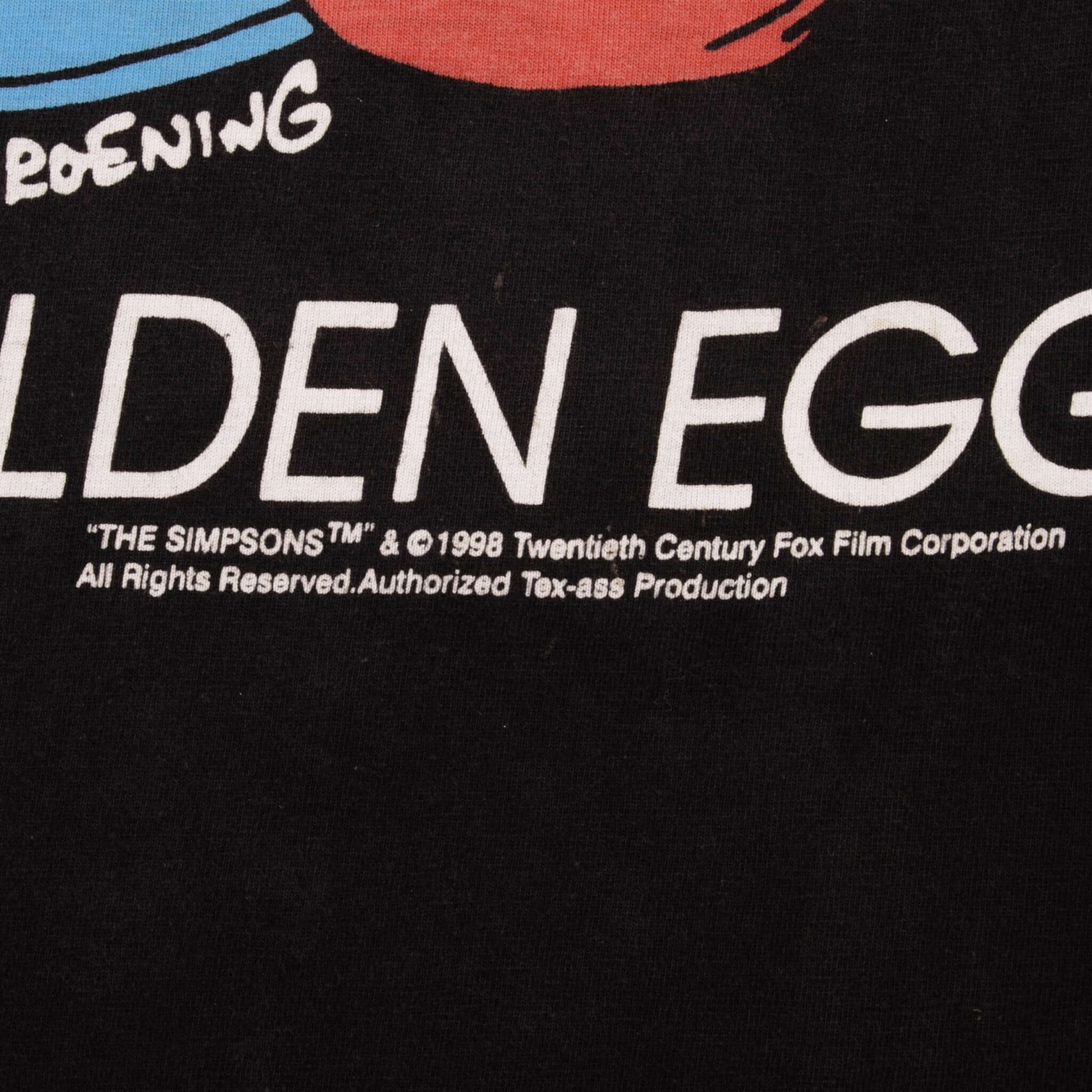 Vintage The Simpsons Bart A Golden Egg Tee Shirt 1998 Size Large