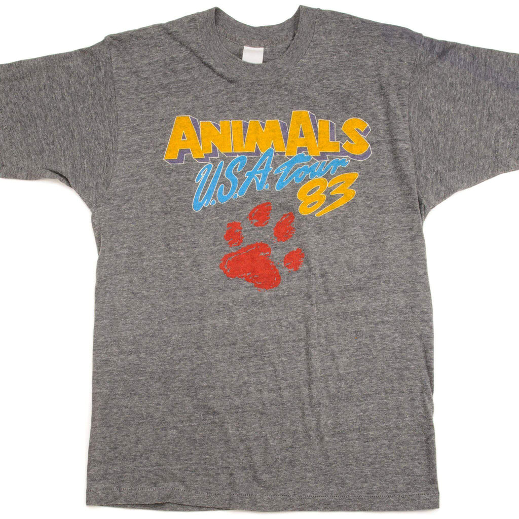 Vintage Animals USA Tour 1983 Tee Shirt Size Small.