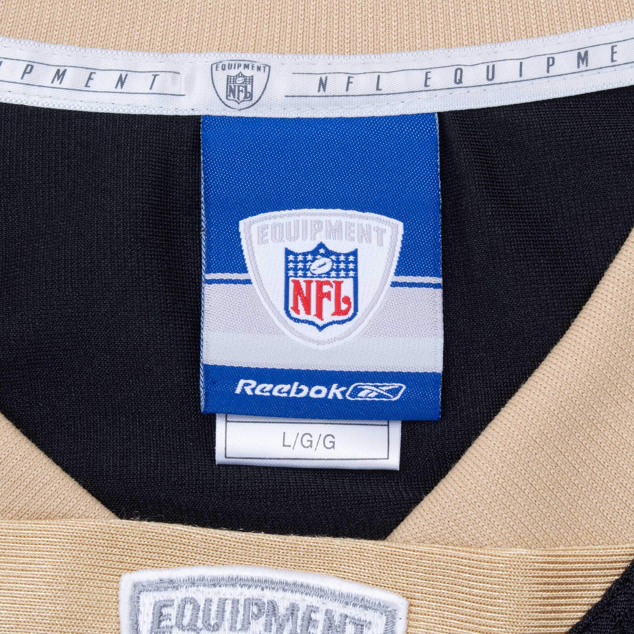 Vintage Nfl New Orleans Saints Bush #25 Reebok Jersey 2000S Size Large