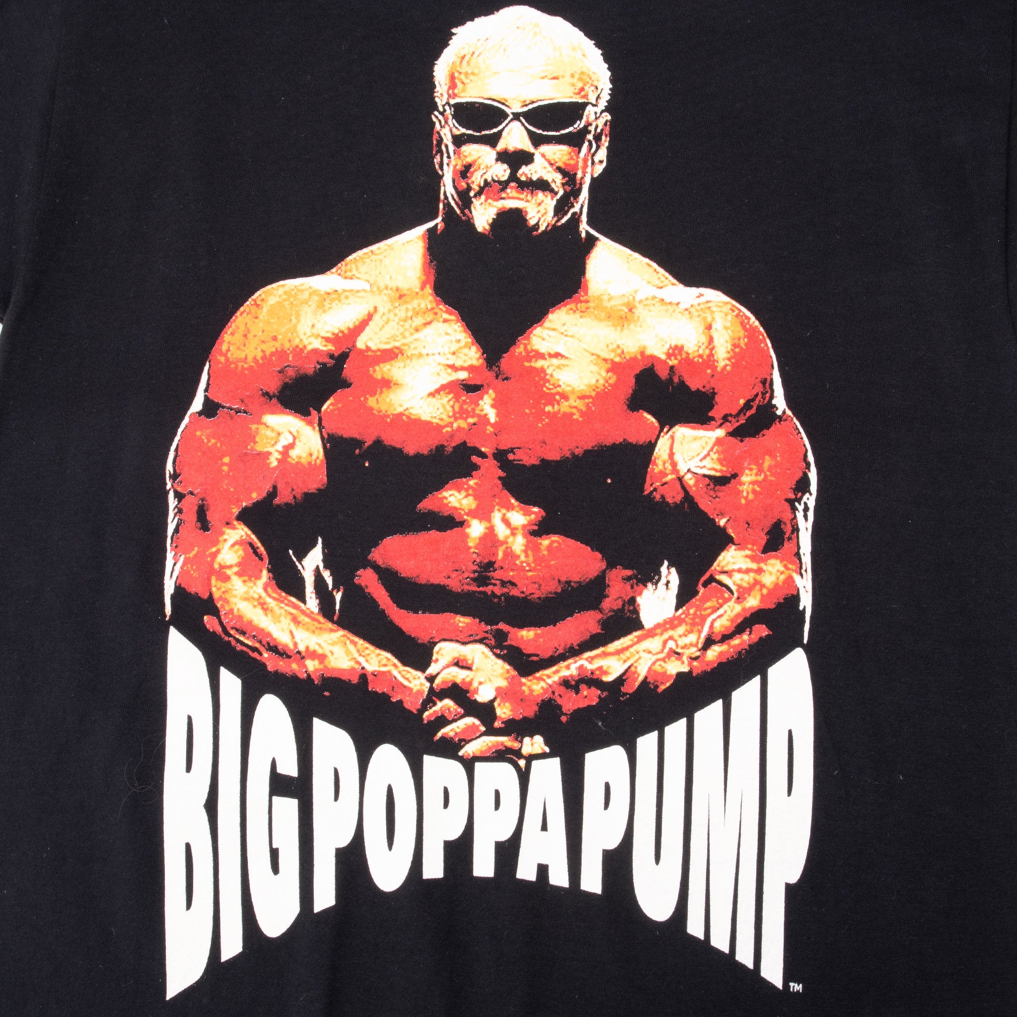Vintage Wwe Scott Steiner Big Poppa Pump Wrestling Tee Shirt 2002 Size Medium