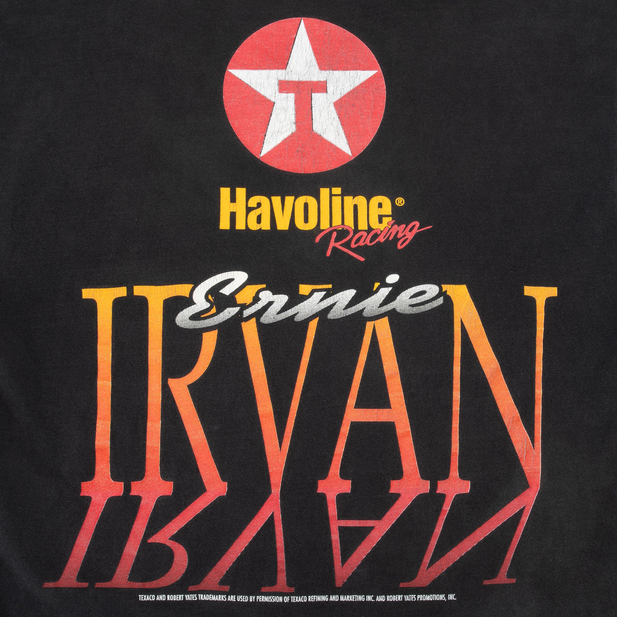 Vintage Nascar Ernie Irvan #36 1990S Tee Shirt Size Large With Single Stitch Sleeves