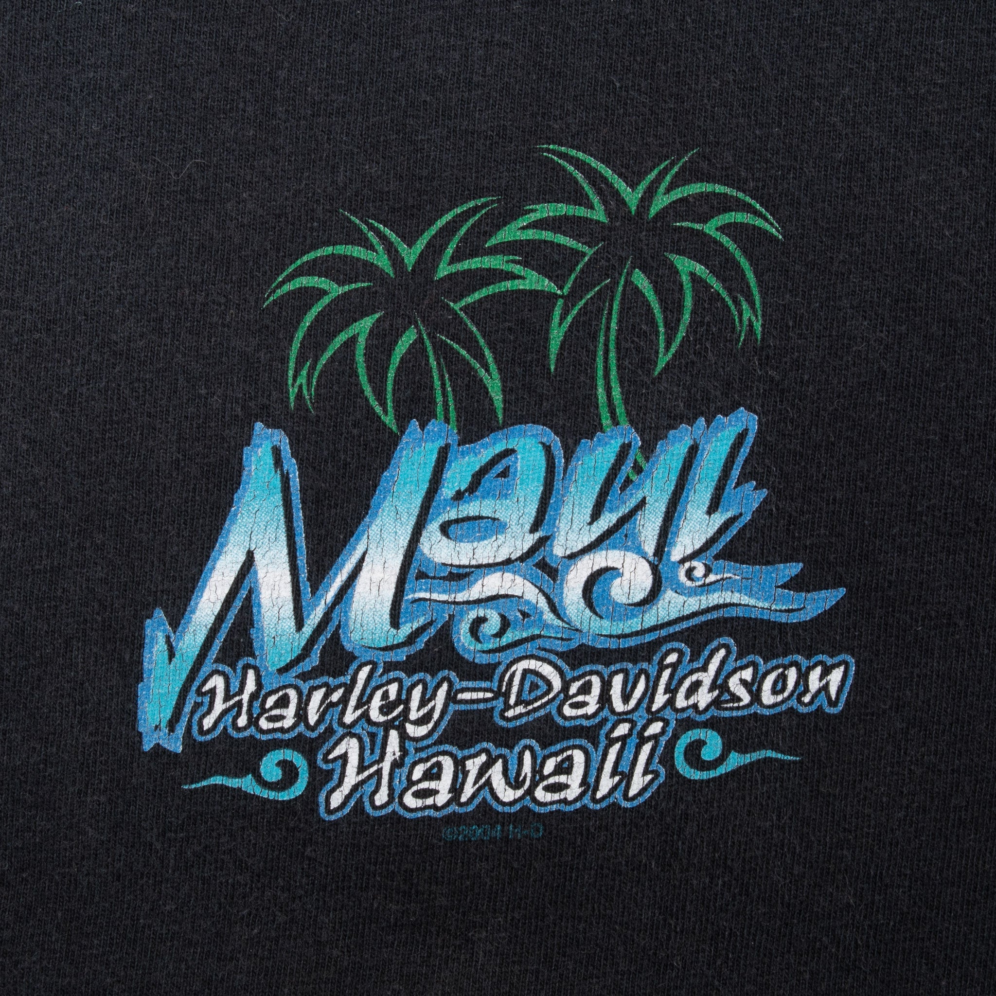 Vintage Harley Davidson Maui Hawaii 2004 Tee Shirt Size XL Made In Usa