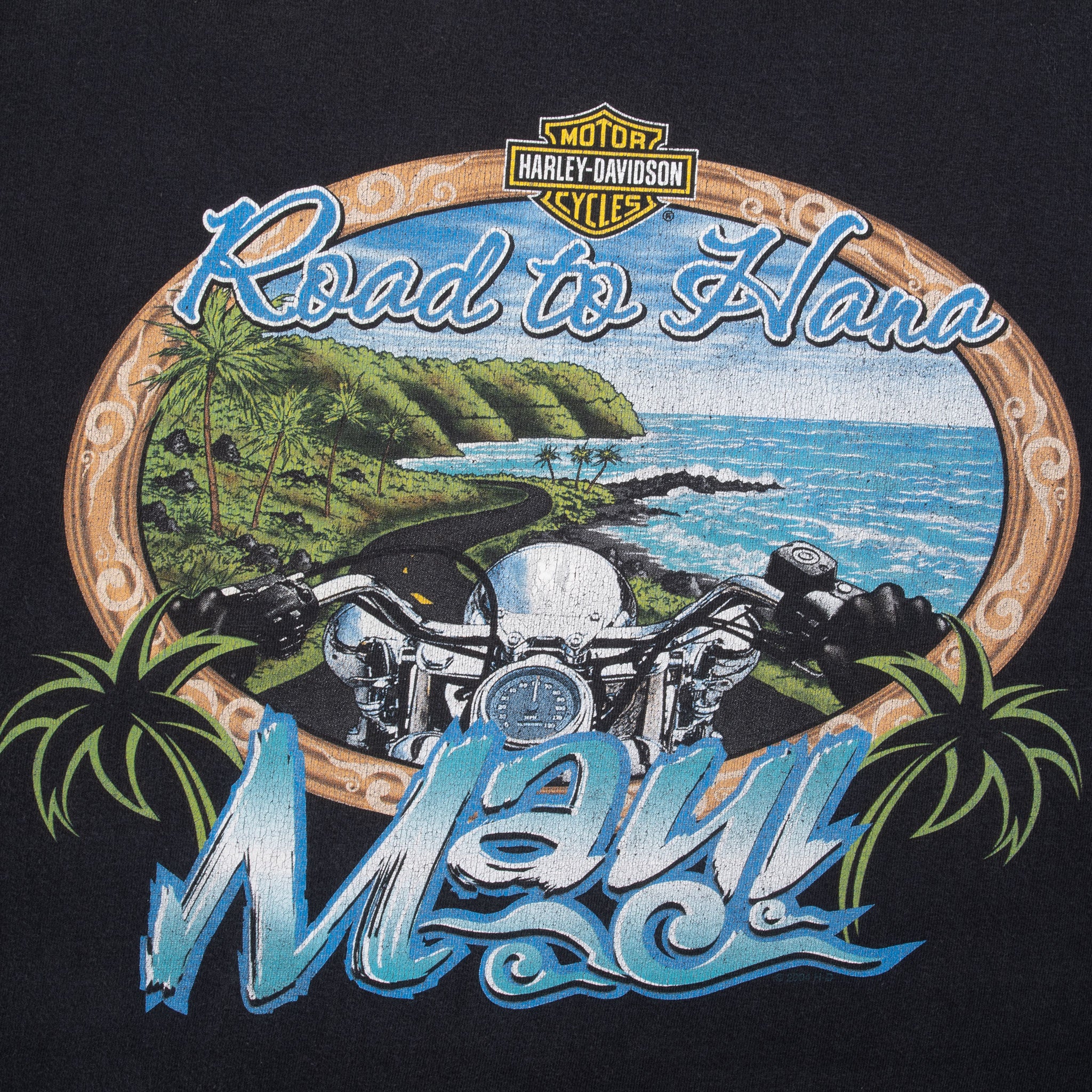 Vintage Harley Davidson Maui Hawaii 2004 Tee Shirt Size XL Made In Usa